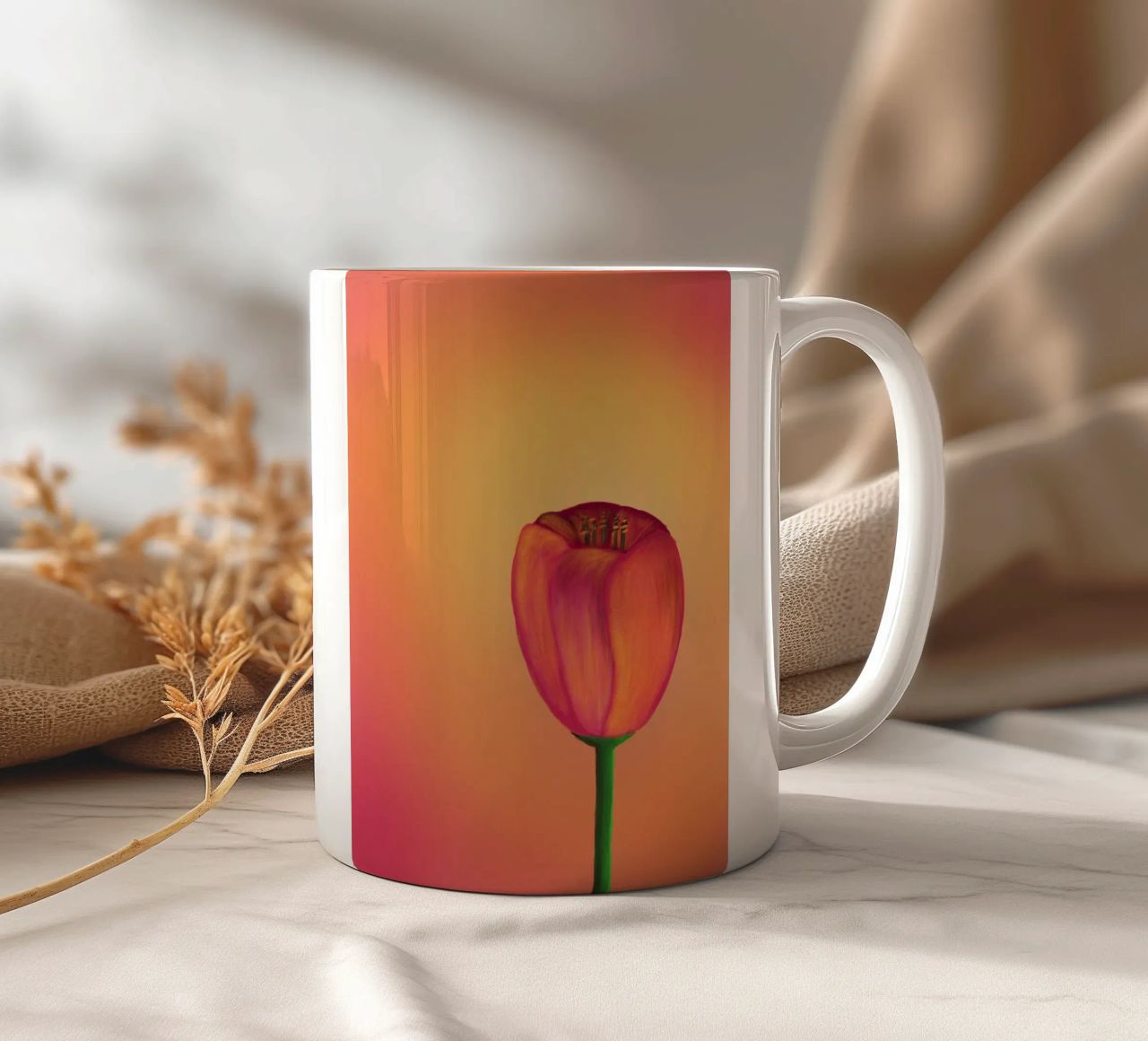 Tulip tazza in ceramica da bezirossi