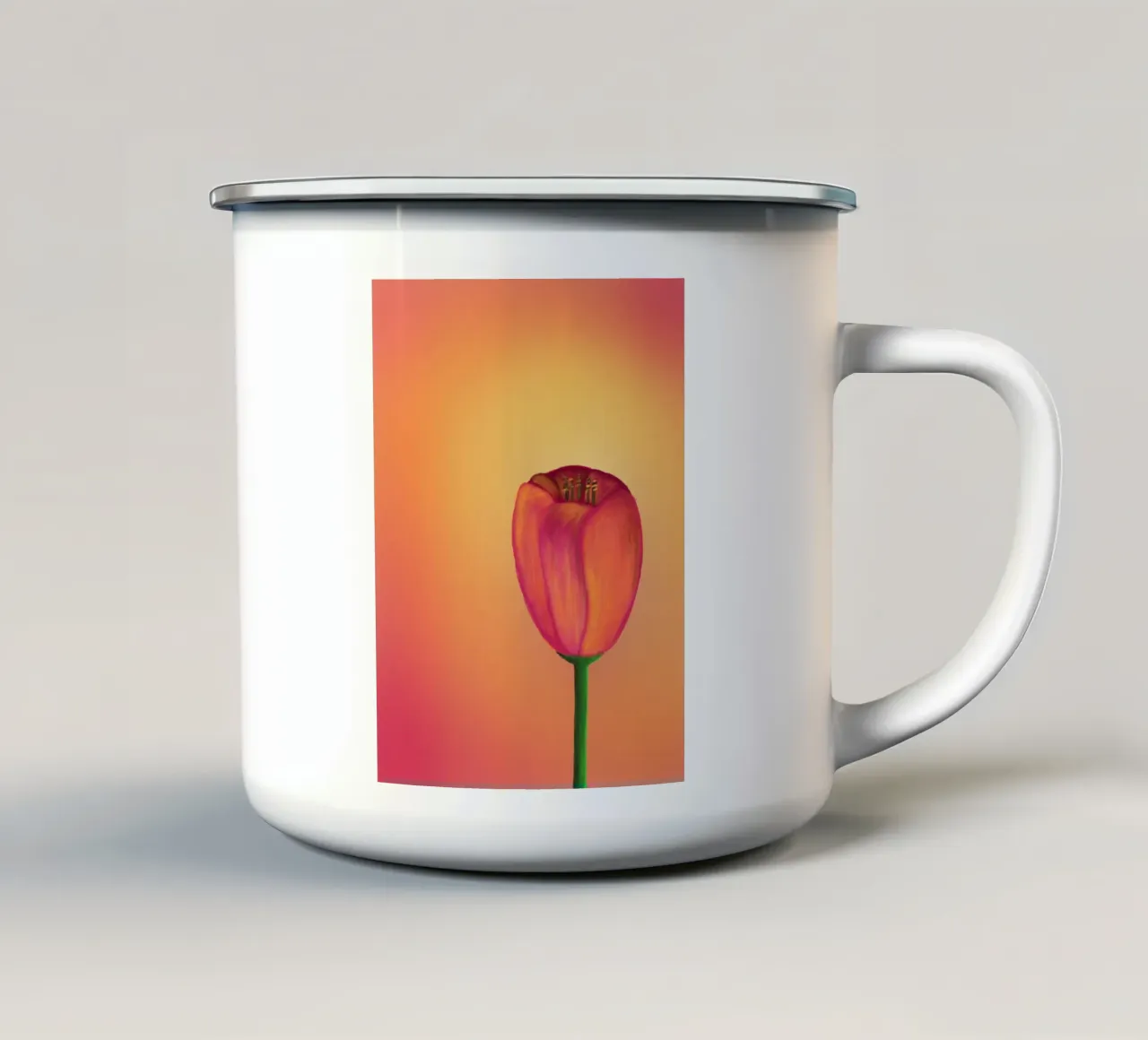 Tulip emaille mok van bezirossi
