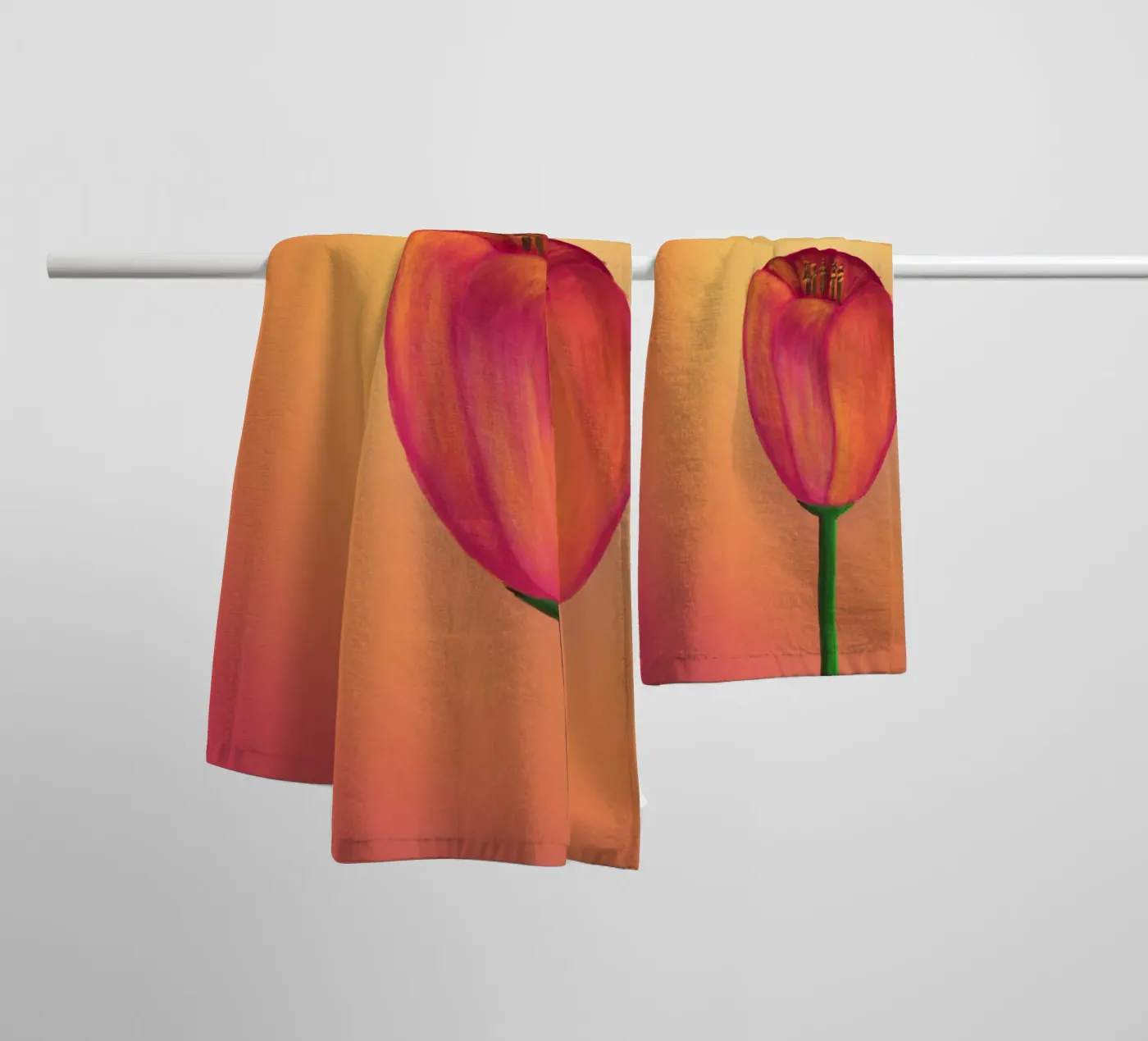 Tulip badhanddoek van bezirossi