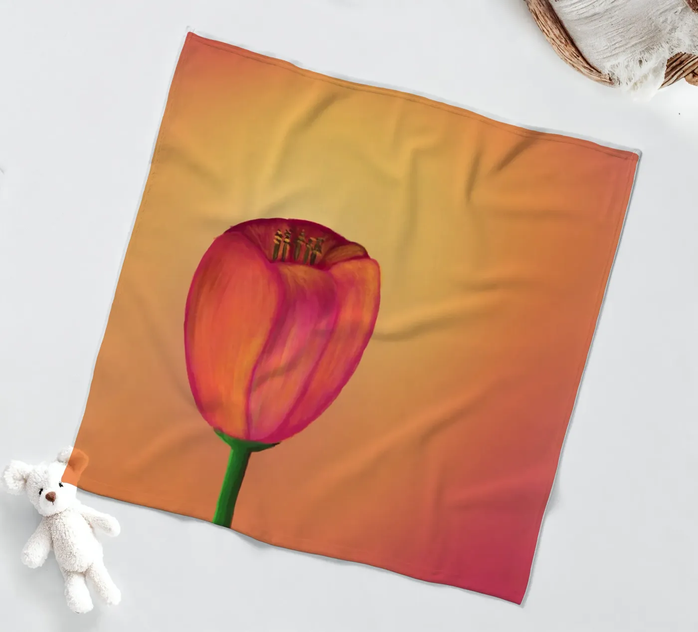 Tulip fleece blanket by bezirossi
