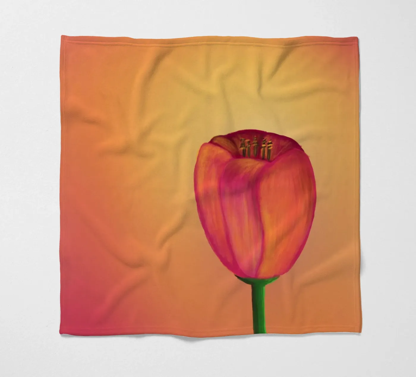 Tulip fleece blanket by bezirossi