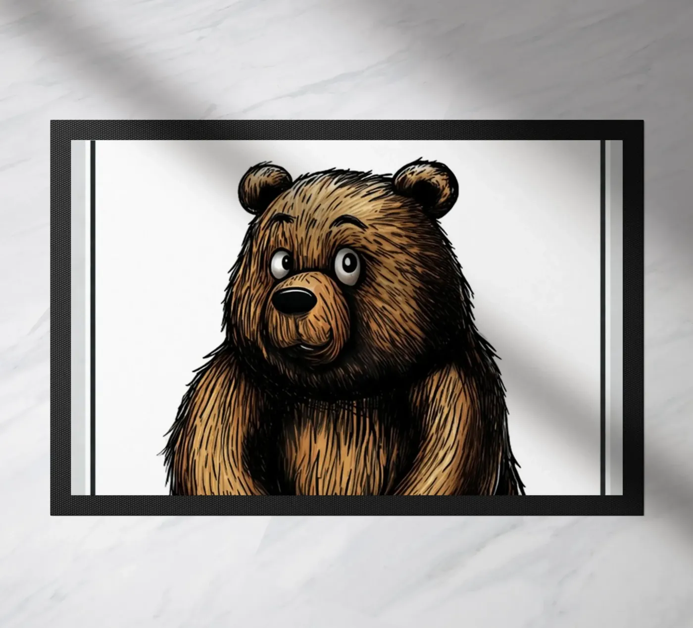bear with me doormat by kadilans