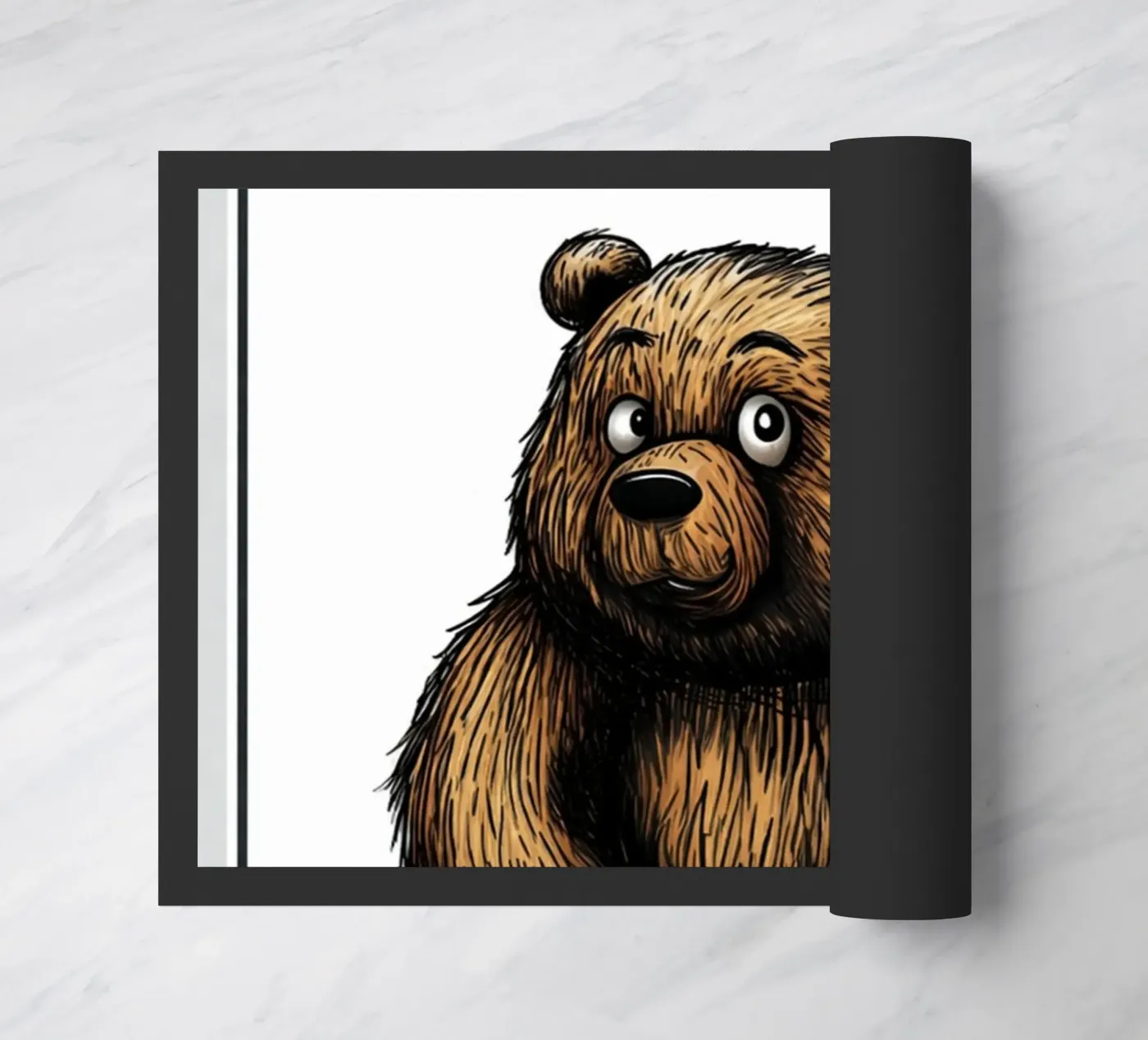 bear with me doormat by kadilans