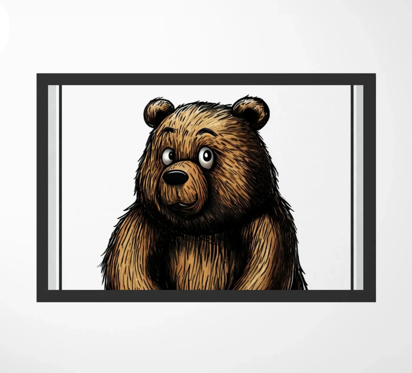 bear with me doormat by kadilans