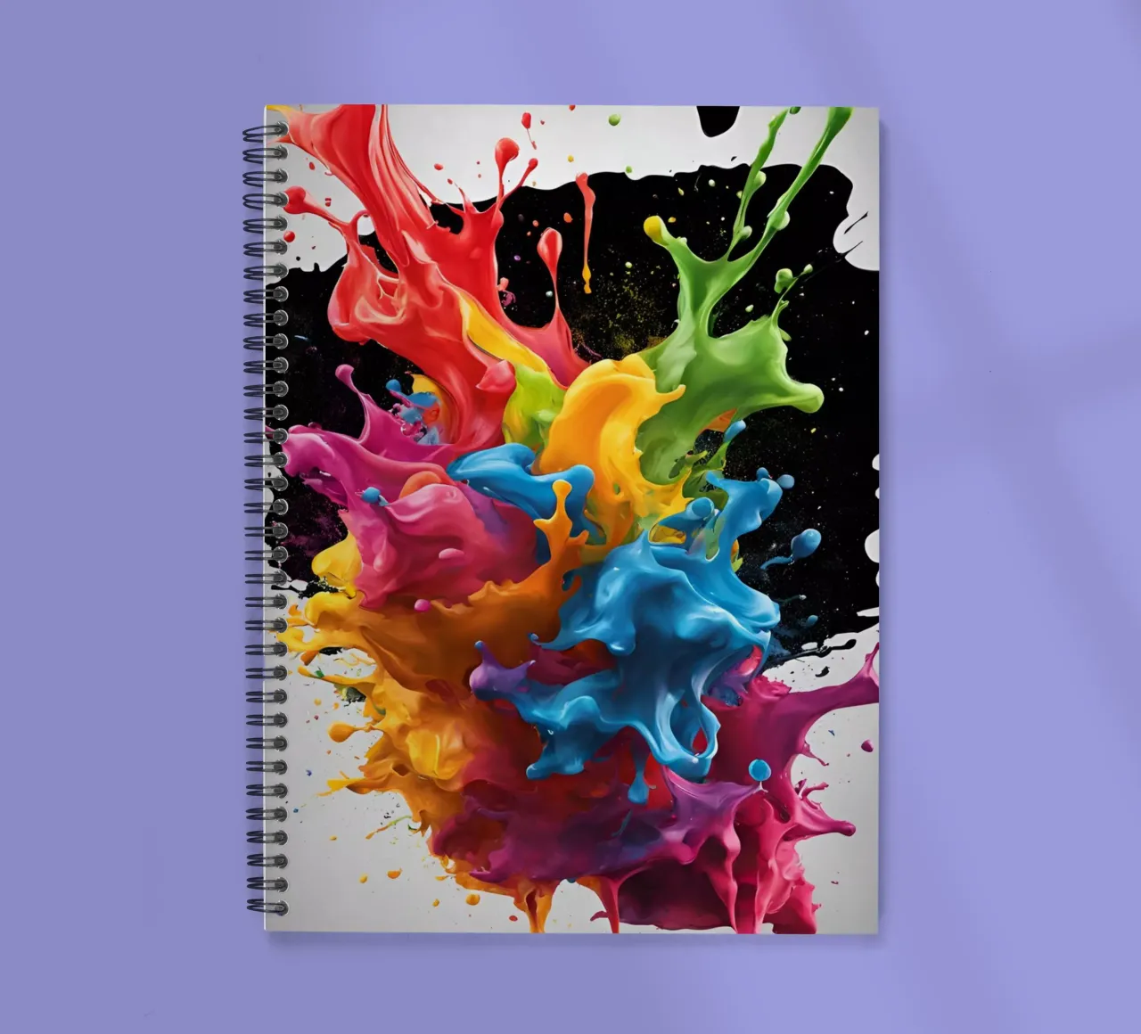 paint chip 10 spiral notebook by Rezh creations