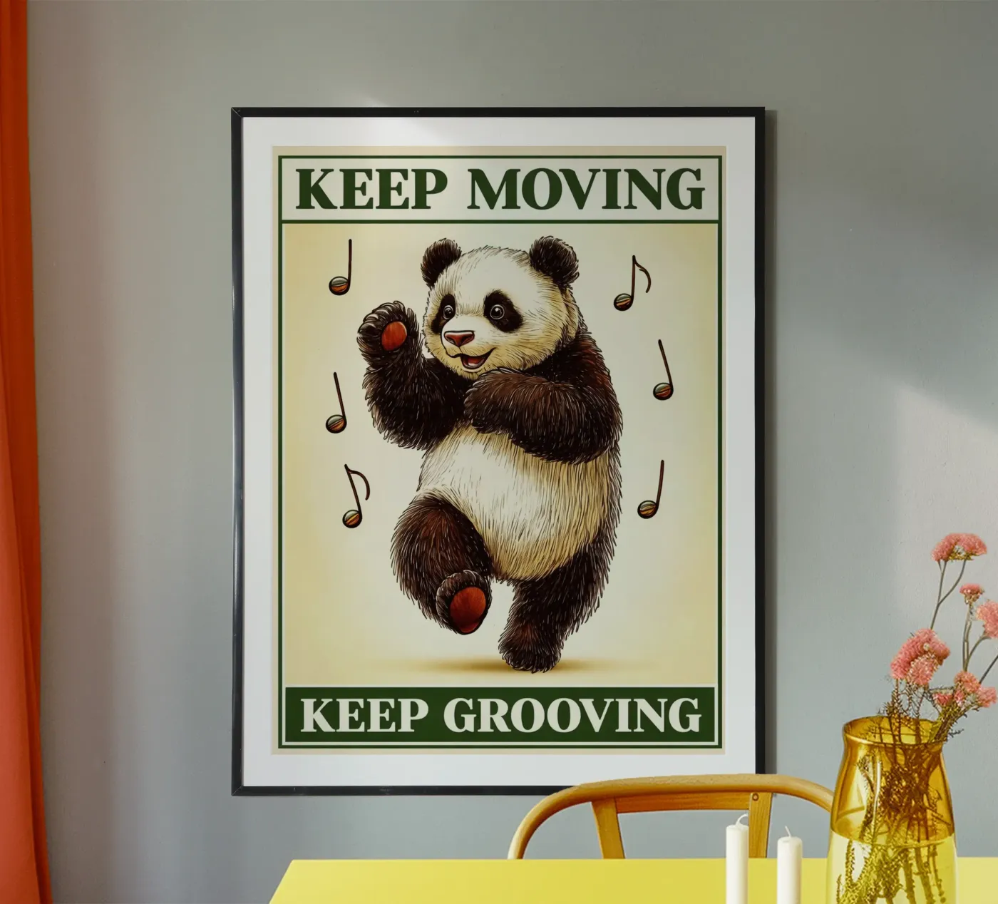 keep moving keep grooving poster by kadilans