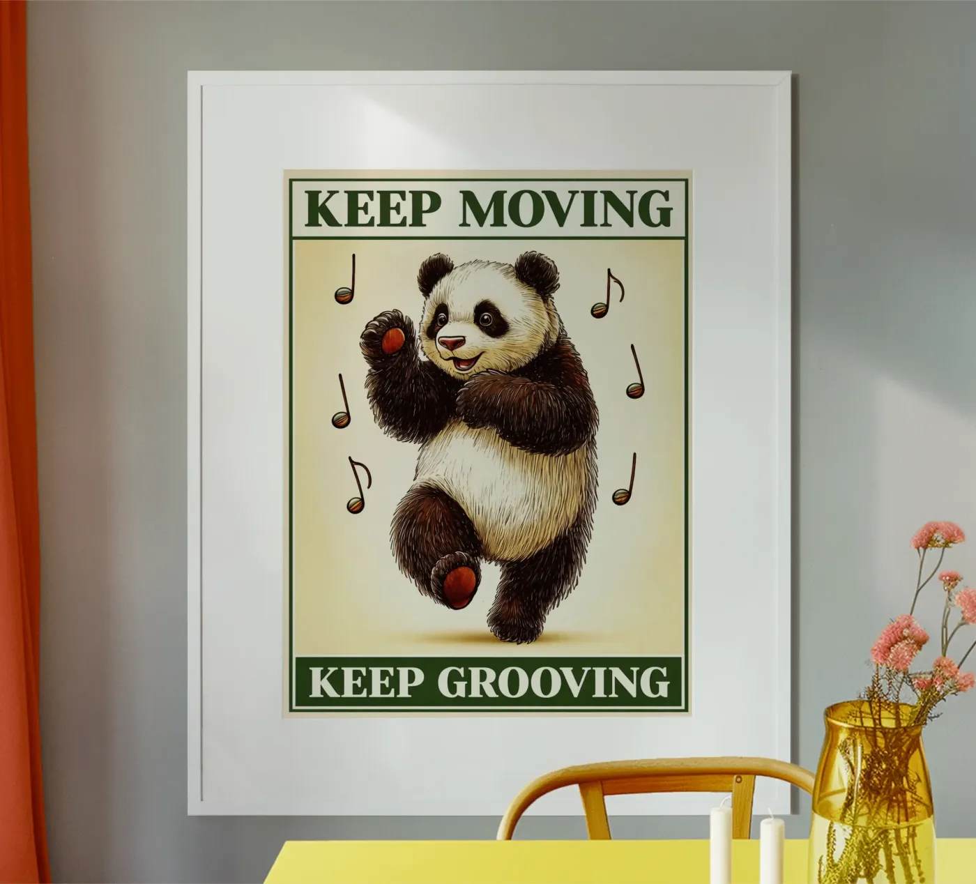 keep moving keep grooving poster by kadilans