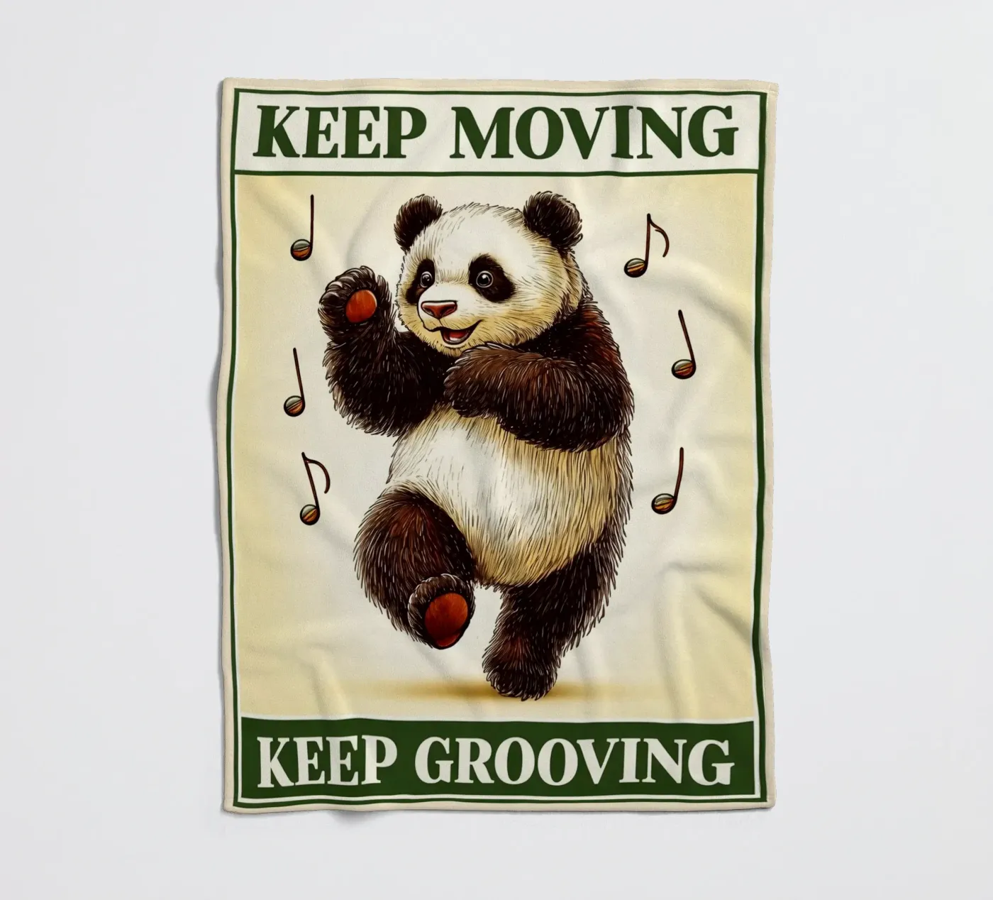 keep moving keep grooving Fleecedecke von kadilans