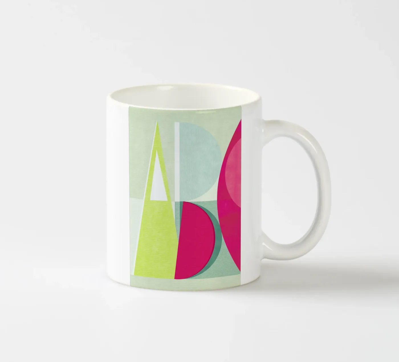 ABC ceramic mug by Catherine Aguilar
