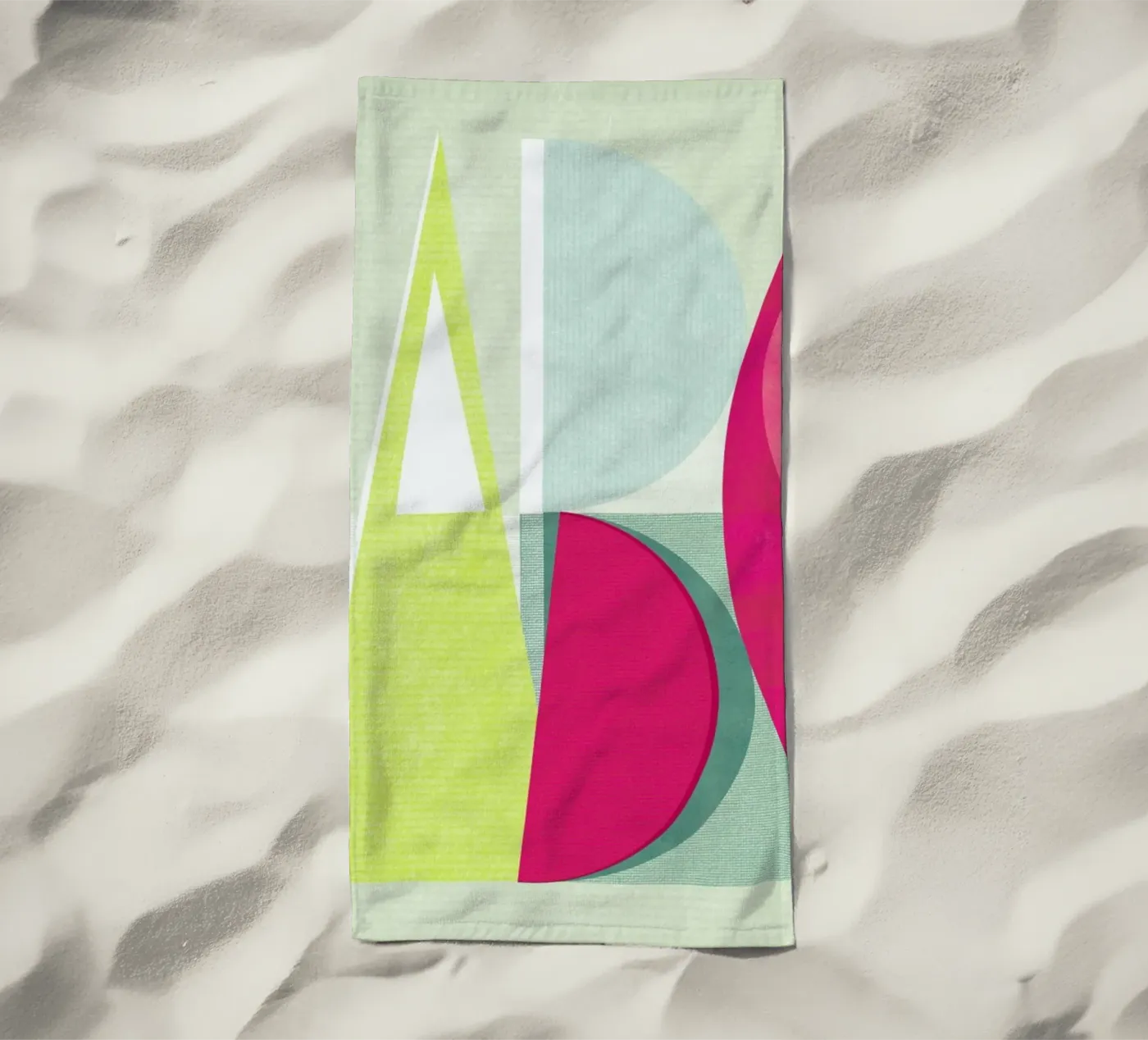 ABC beach towel by Catherine Aguilar