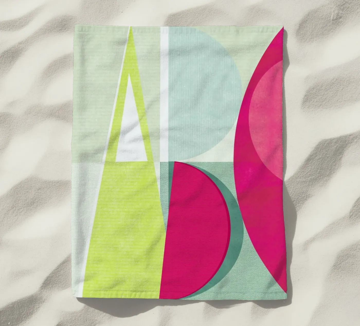 ABC beach towel by Catherine Aguilar