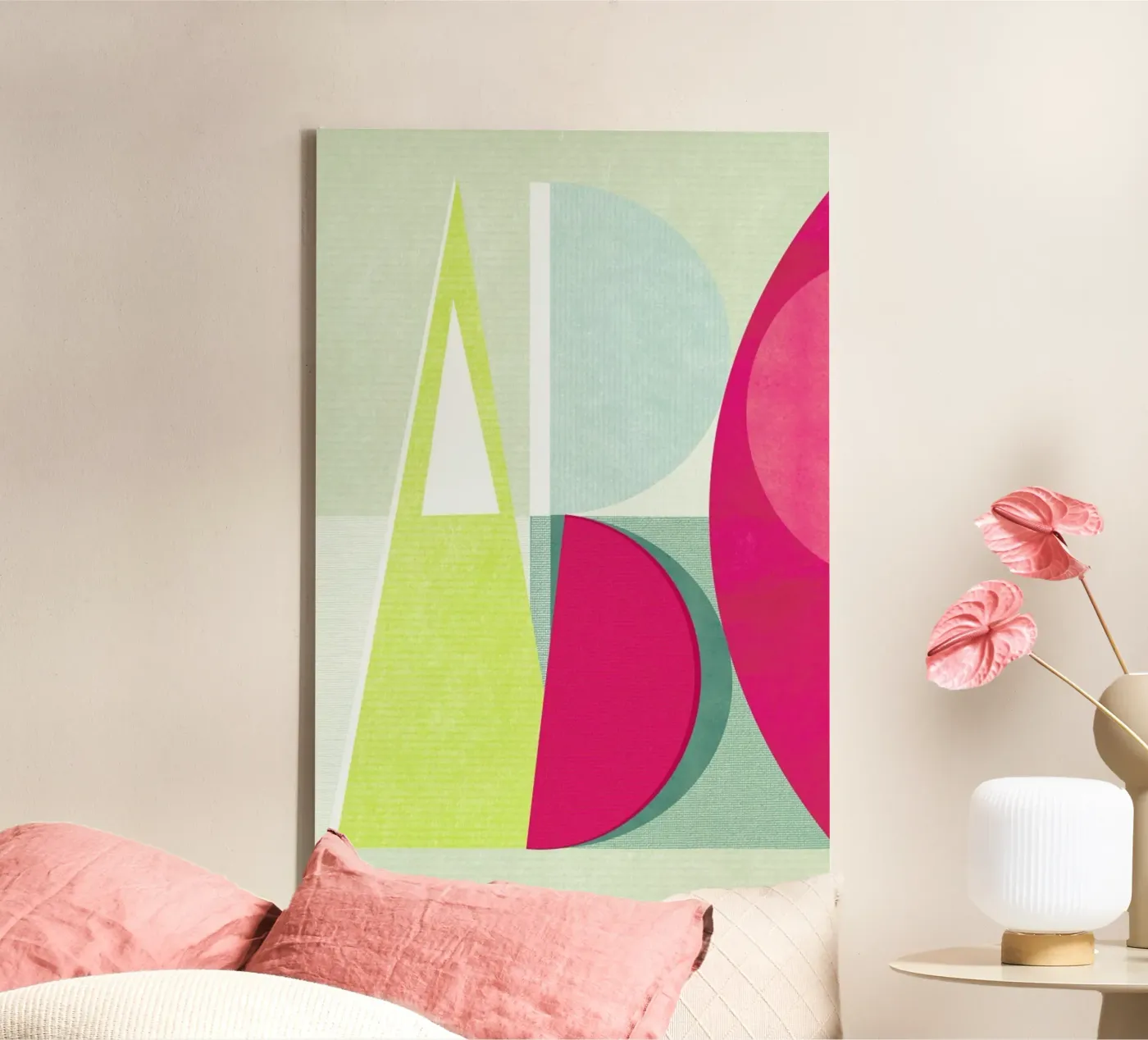 ABC canvas van Catherine Aguilar