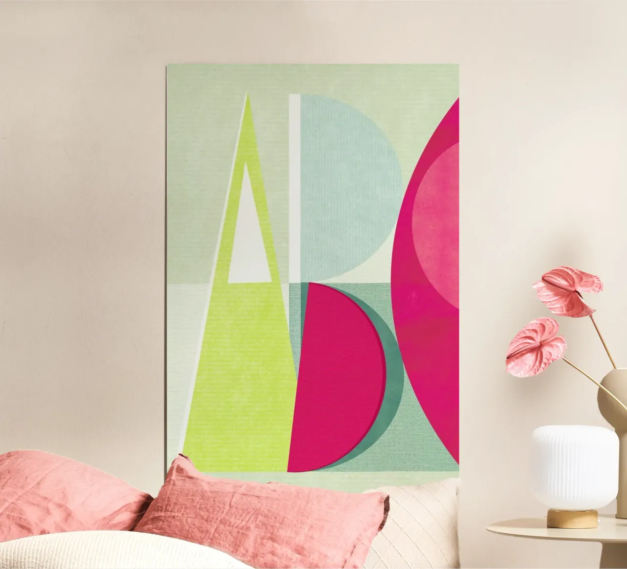 ABC poster con telaio in legno da Catherine Aguilar
