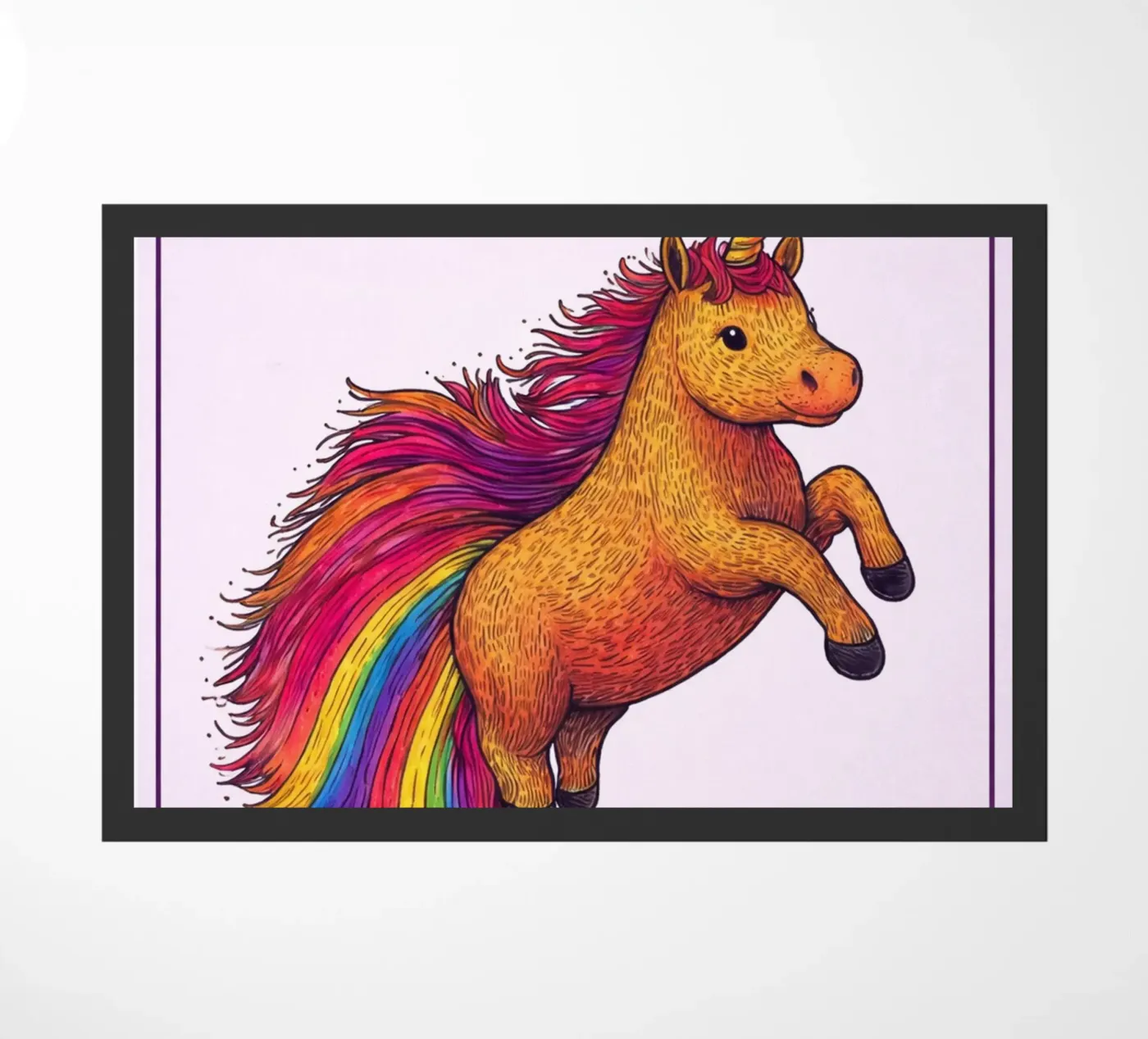 never stop believing doormat by kadilans