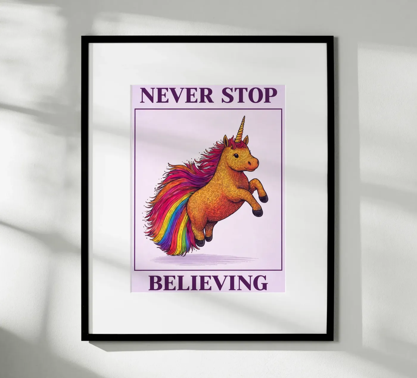 never stop believing poster by kadilans