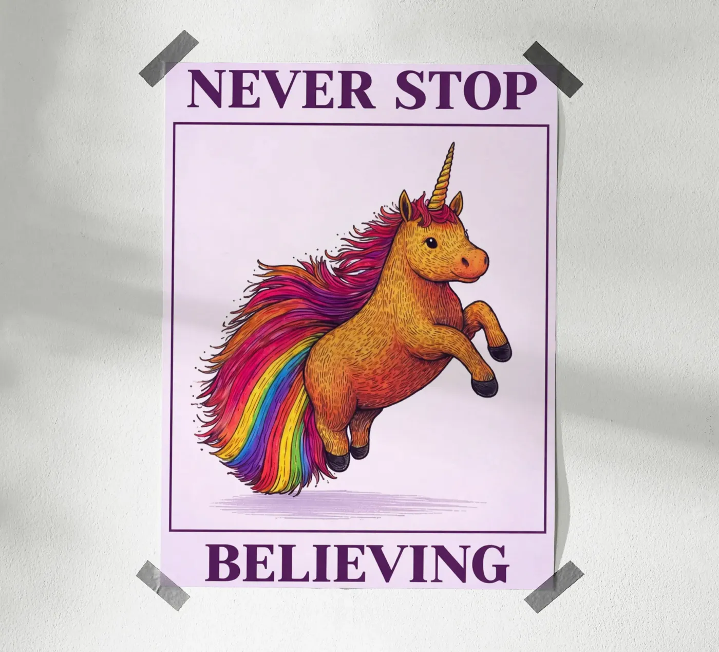 never stop believing poster by kadilans