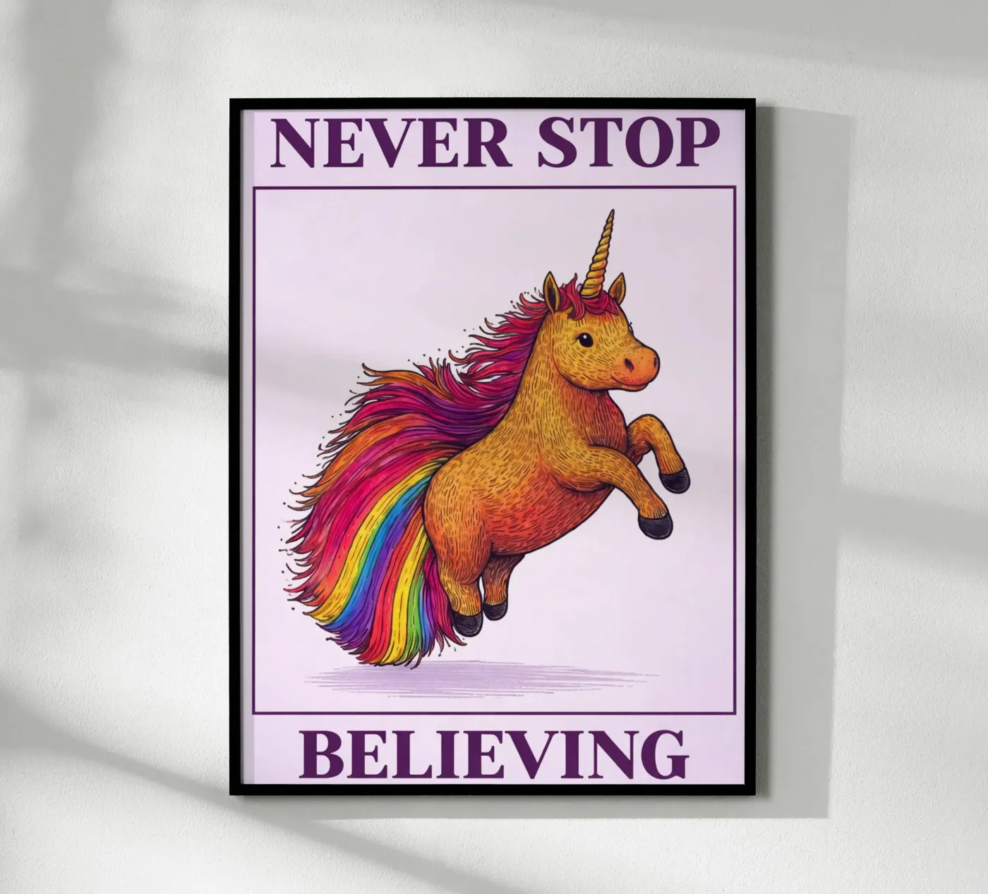 never stop believing poster by kadilans