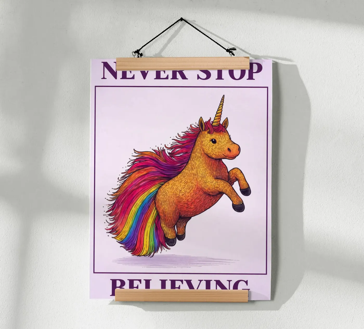 never stop believing poster by kadilans