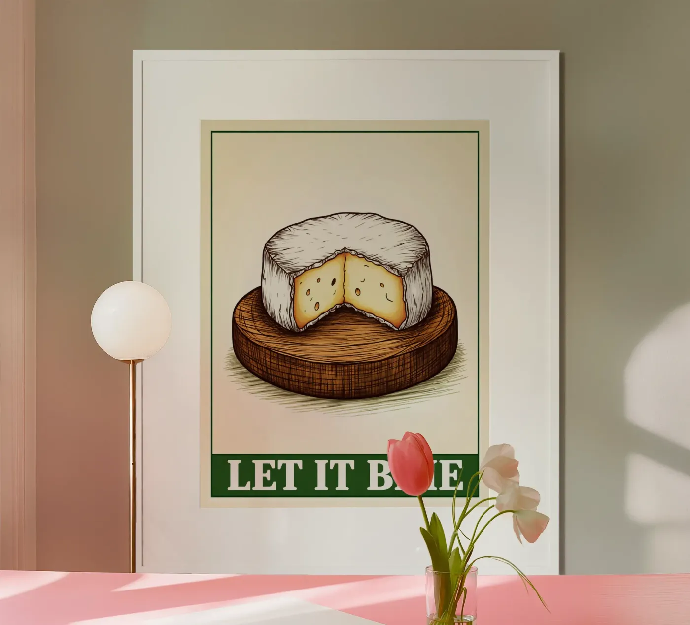let it brie poster by kadilans