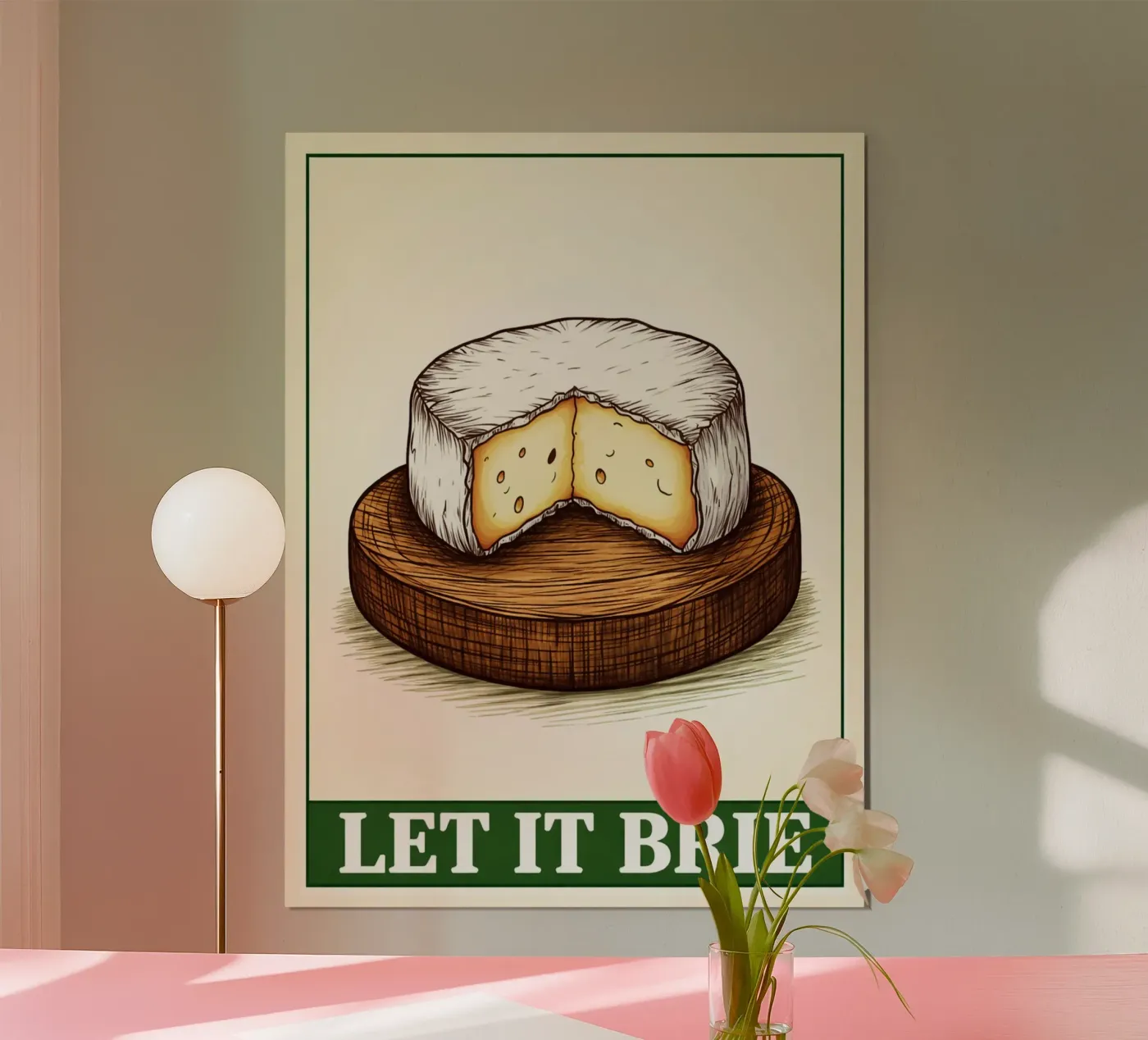 let it brie poster by kadilans