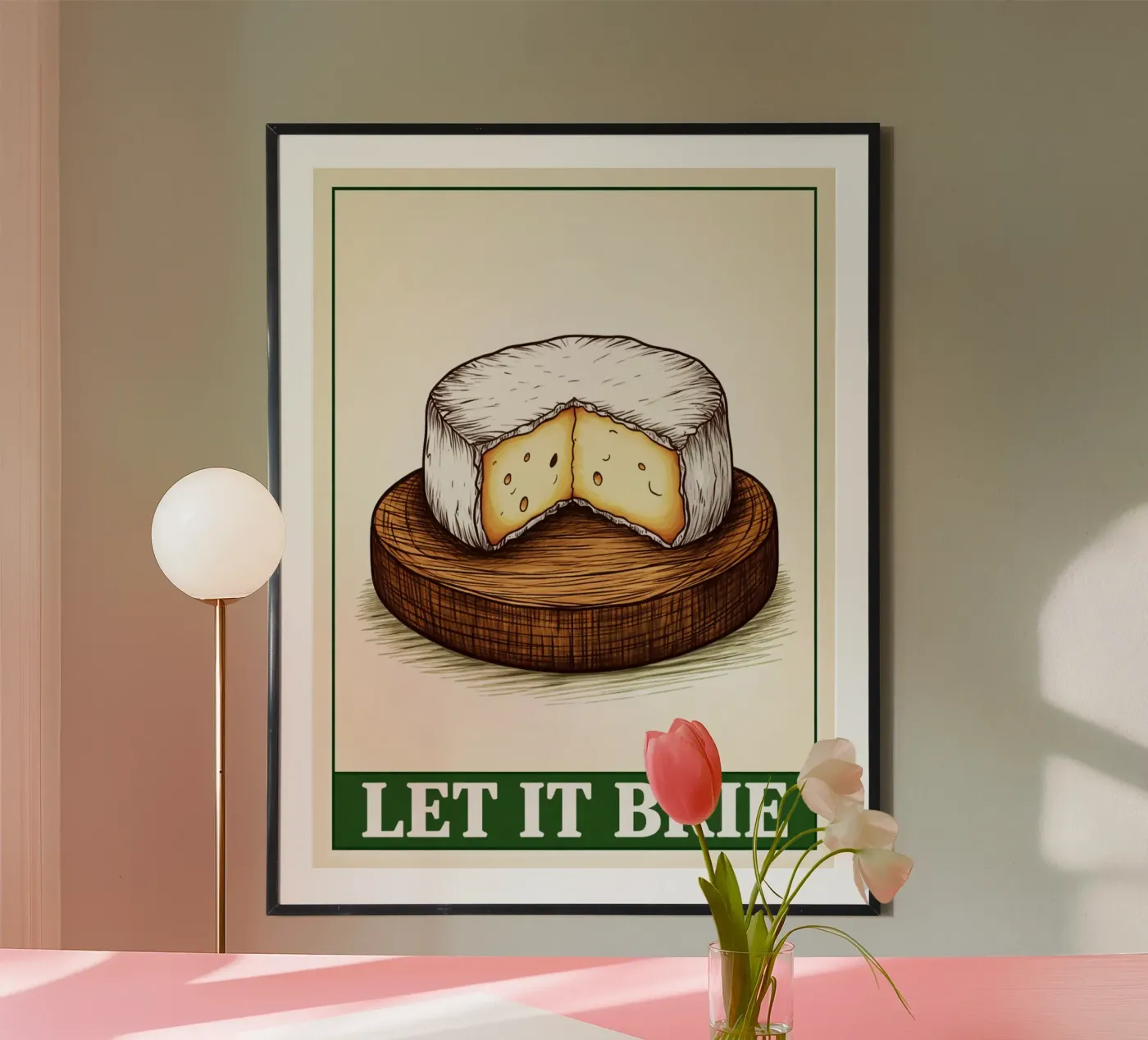 let it brie poster by kadilans