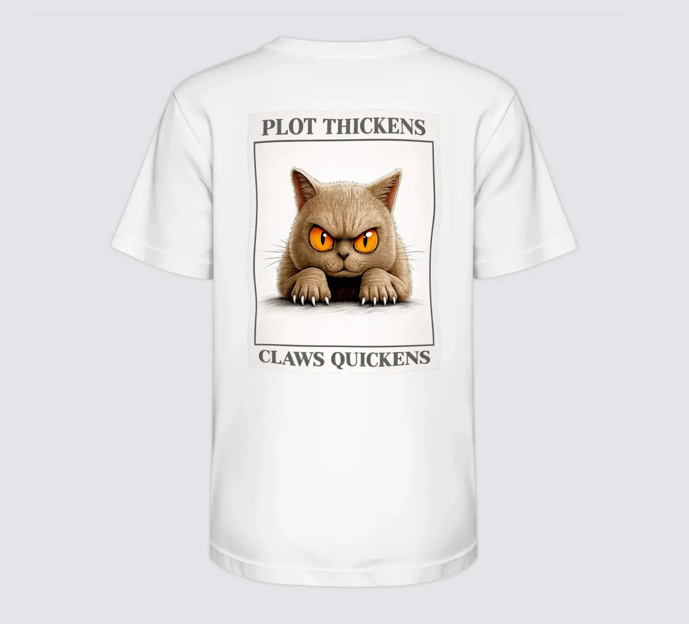 plot thickens claws quickens t-shirt bambini da kadilans
