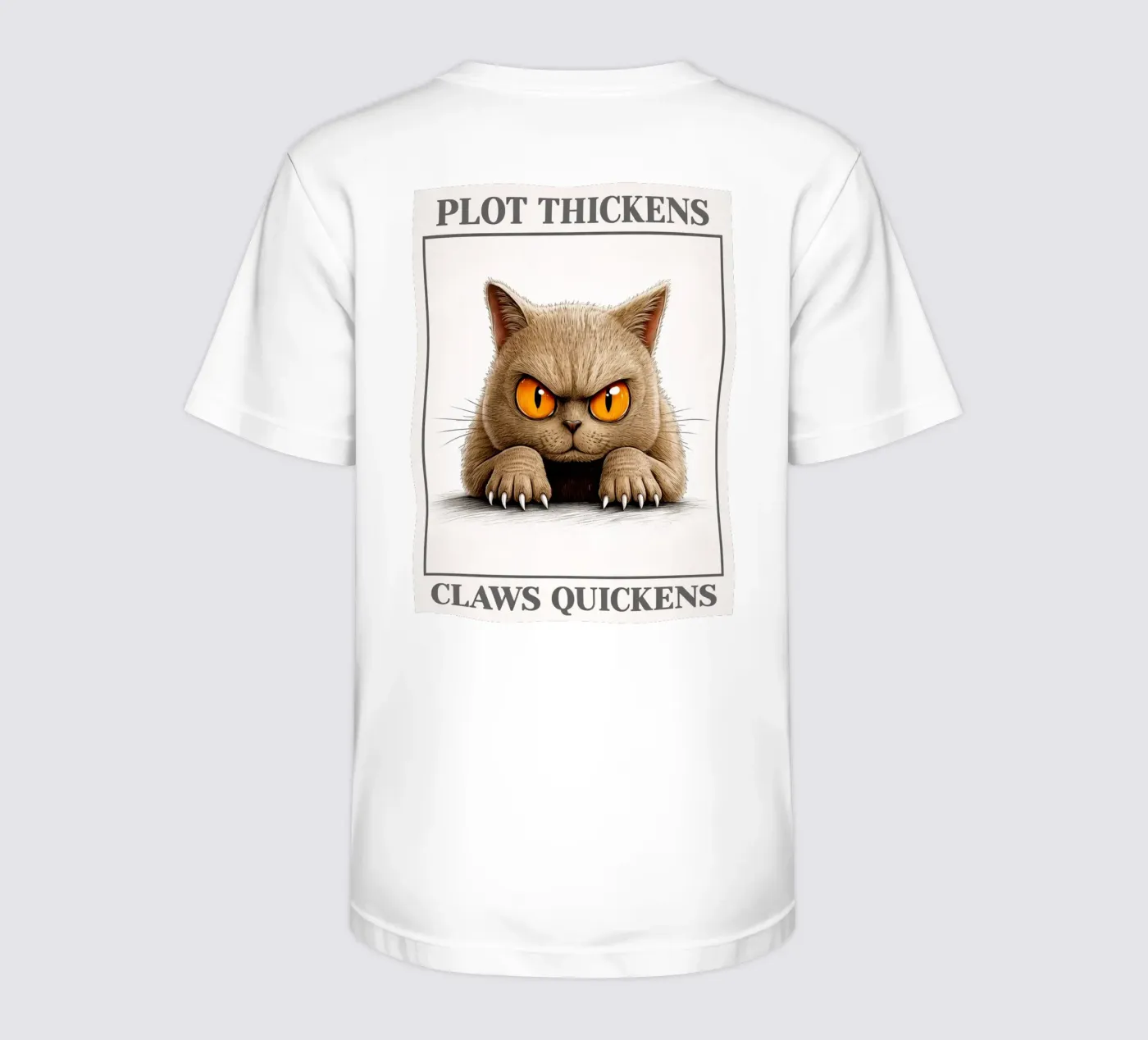 plot thickens claws quickens t-shirt bambini da kadilans