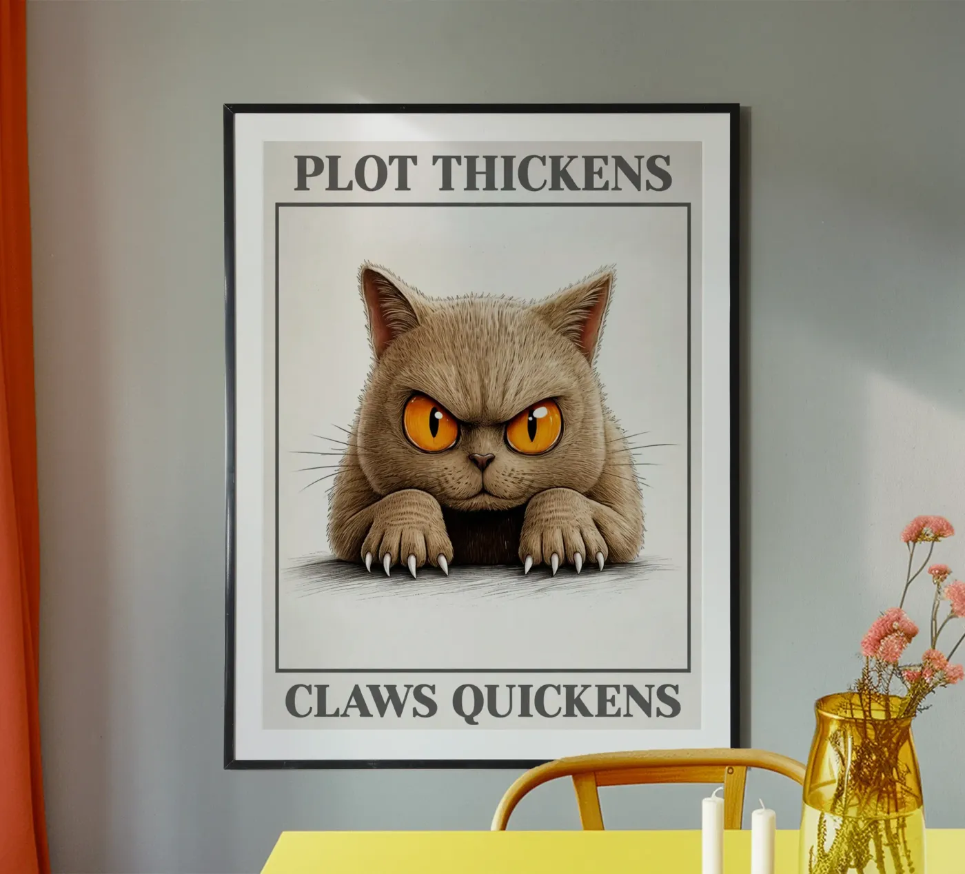 plot thickens claws quickens poster by kadilans