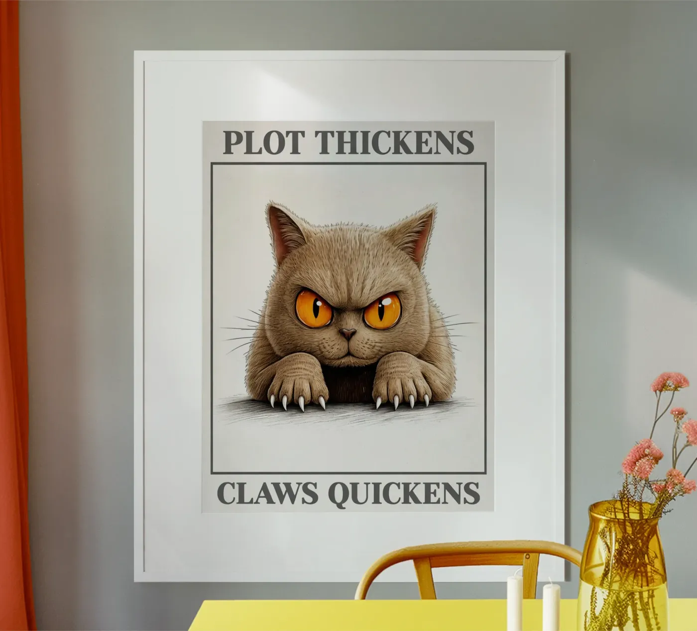 plot thickens claws quickens poster by kadilans