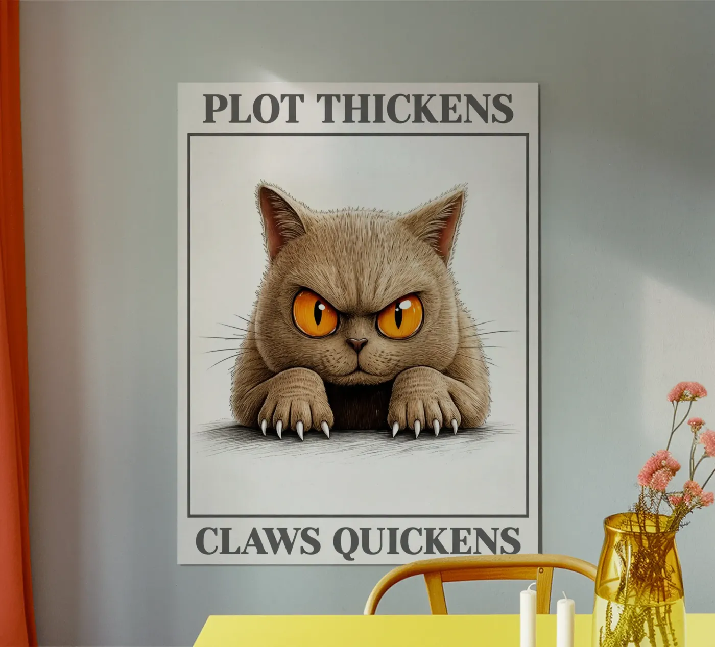 plot thickens claws quickens poster by kadilans