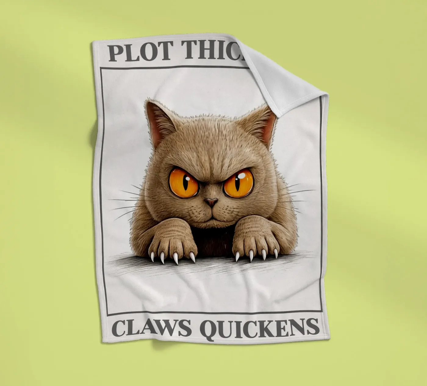 plot thickens claws quickens fleece blanket by kadilans