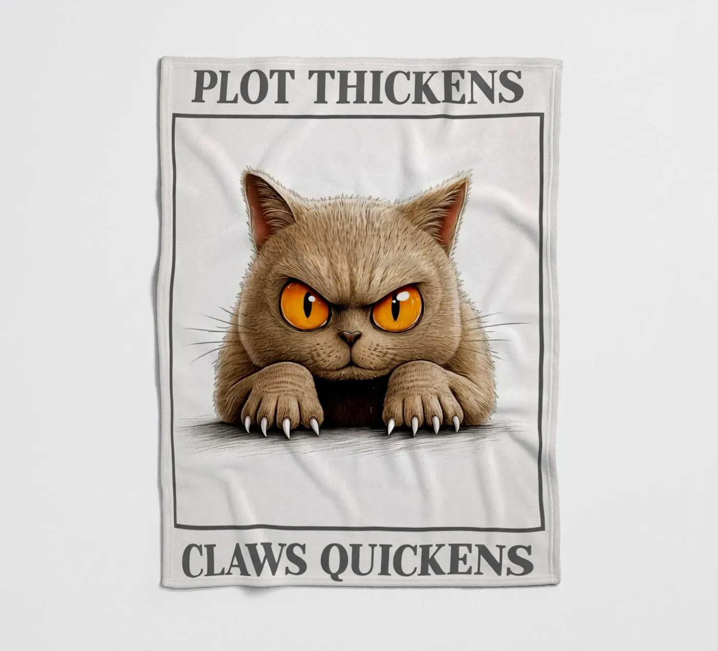 plot thickens claws quickens fleece blanket by kadilans
