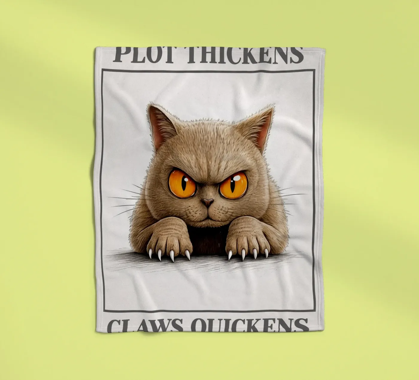 plot thickens claws quickens fleece blanket by kadilans