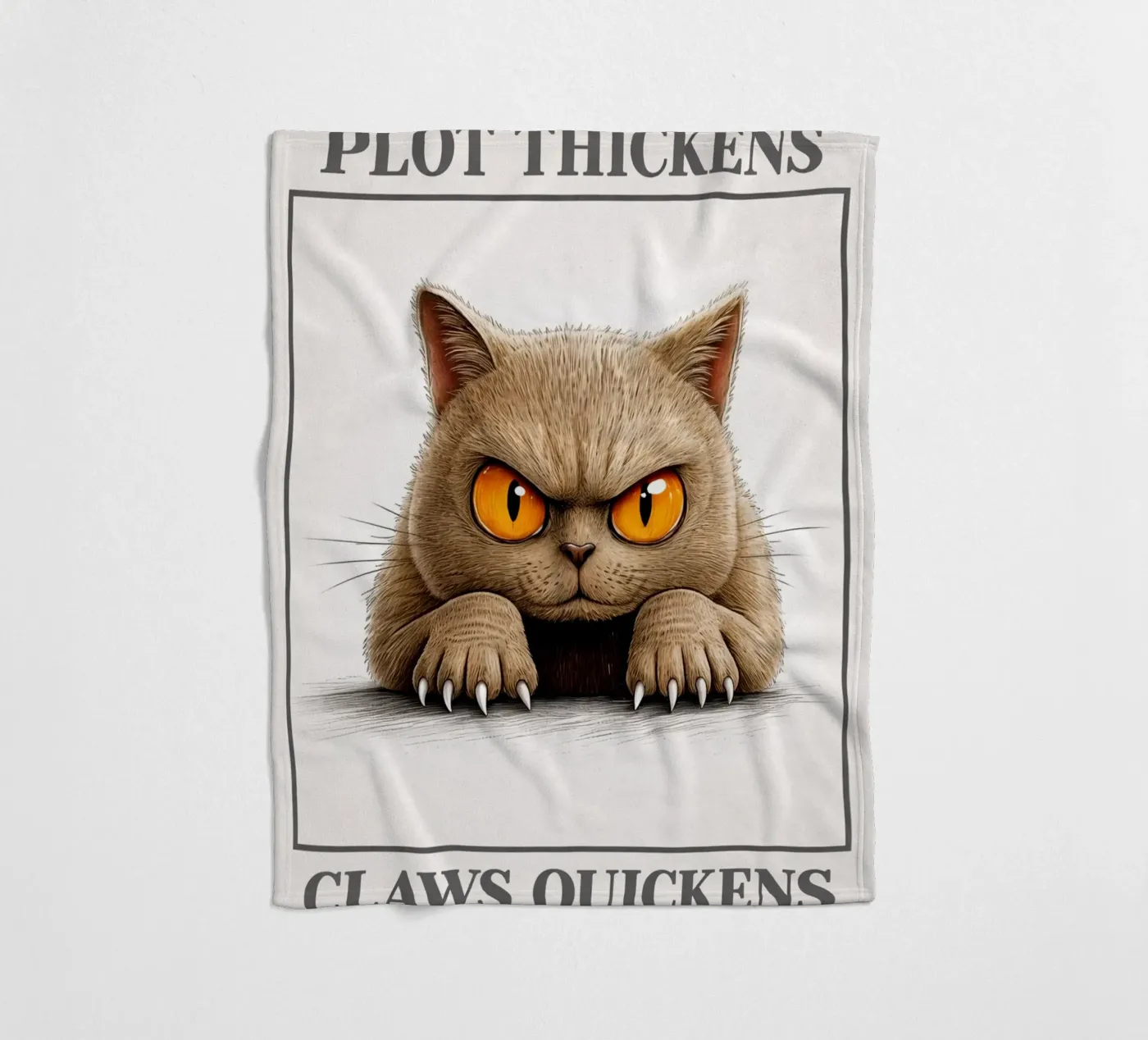 plot thickens claws quickens fleece blanket by kadilans
