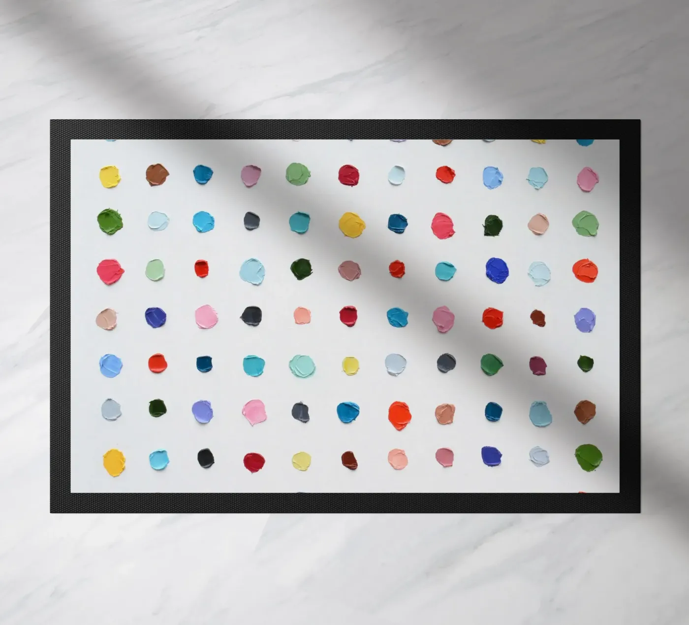 Infinity Polka Daubs doormat by annmariecoolick