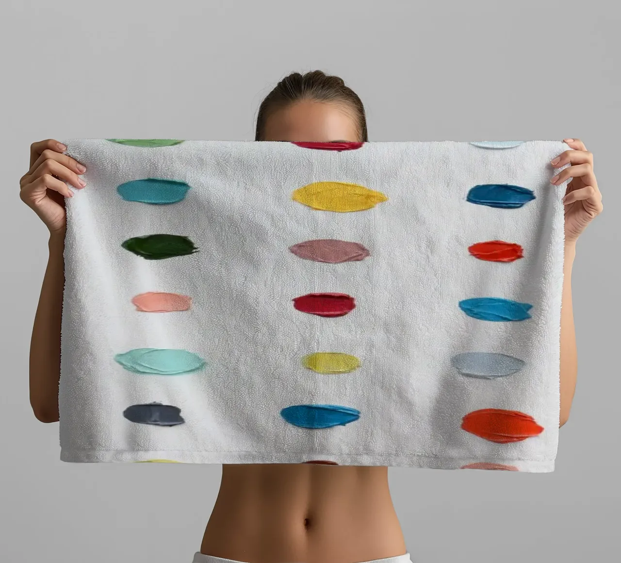 Infinity Polka Daubs towel by annmariecoolick