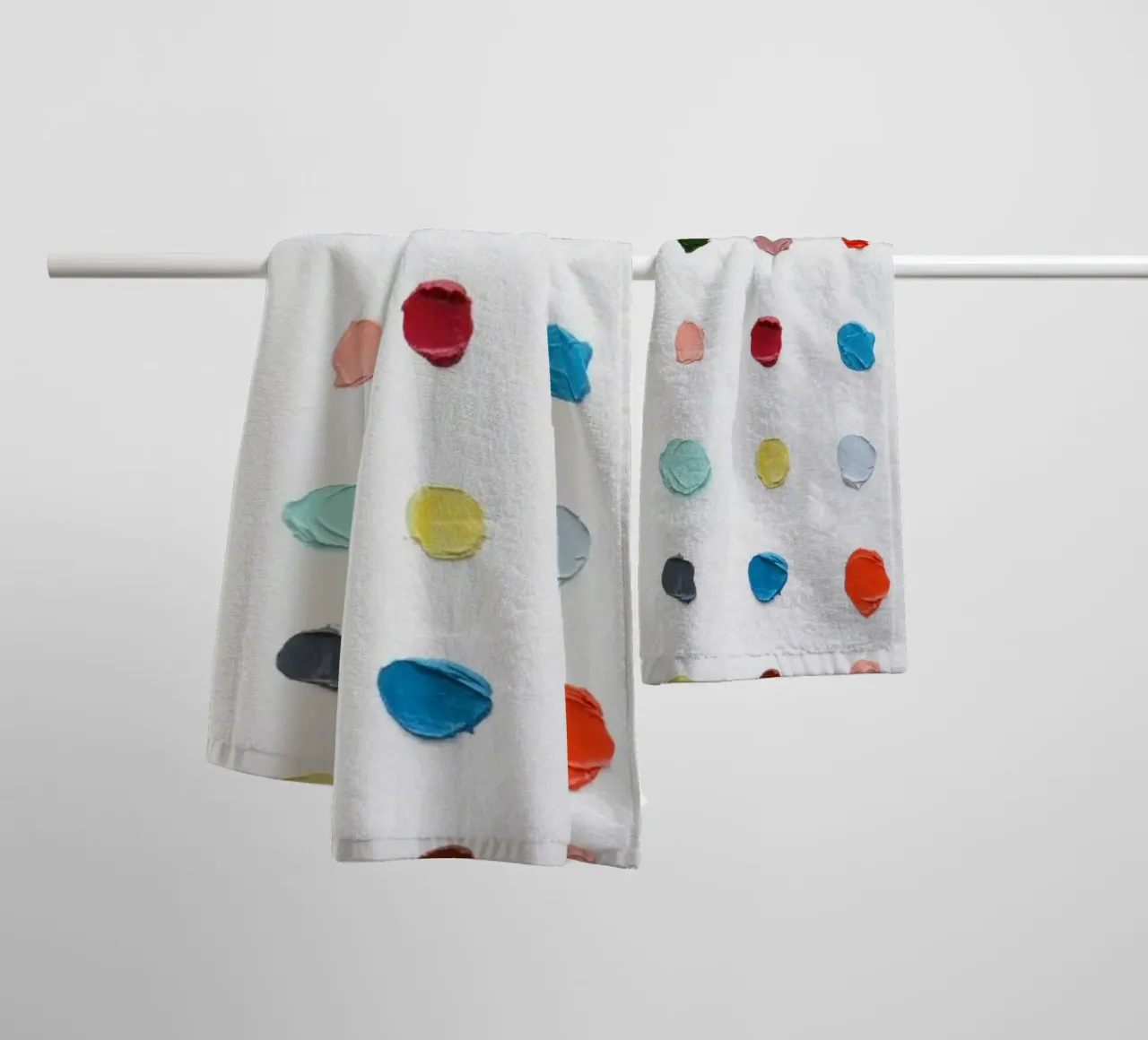Infinity Polka Daubs towel by annmariecoolick