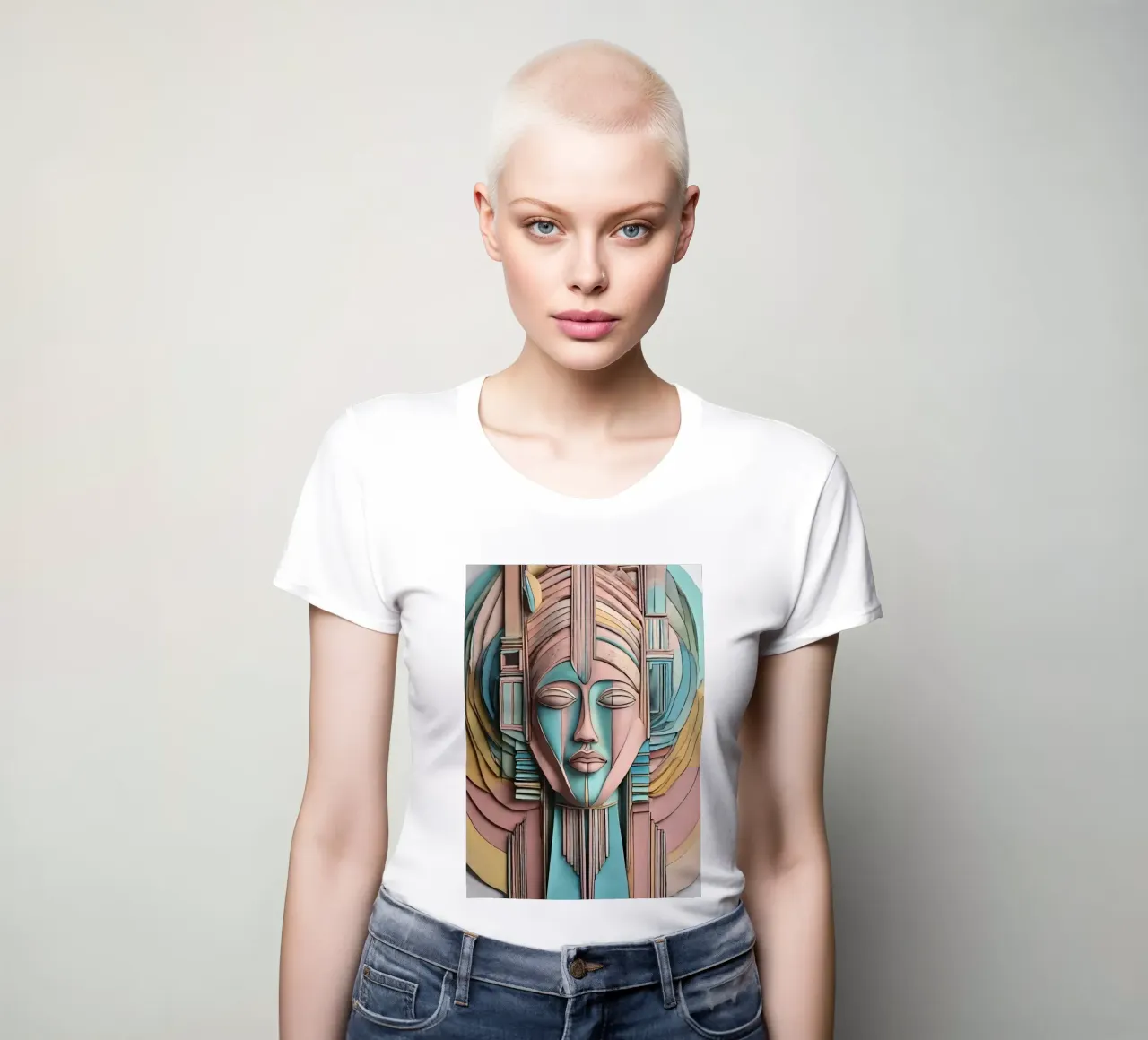 Sérénité 3 women's fitted t-shirt by Rezh creations