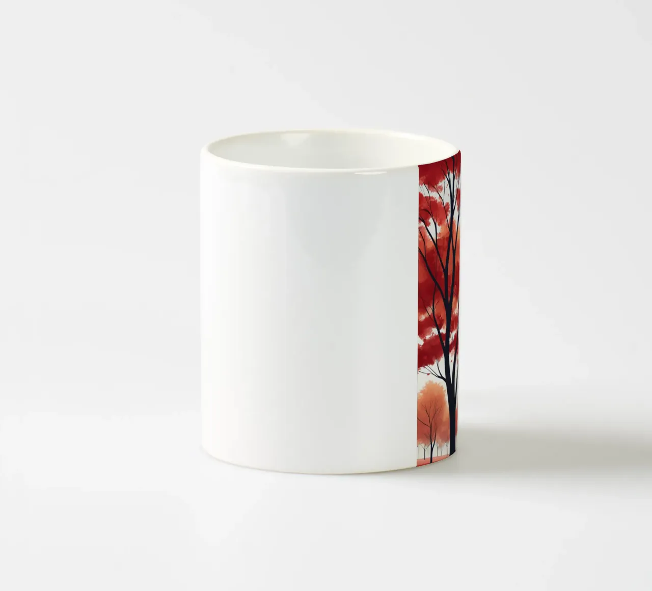 Baldacchino cremisi tazza in ceramica da Artistic-shop