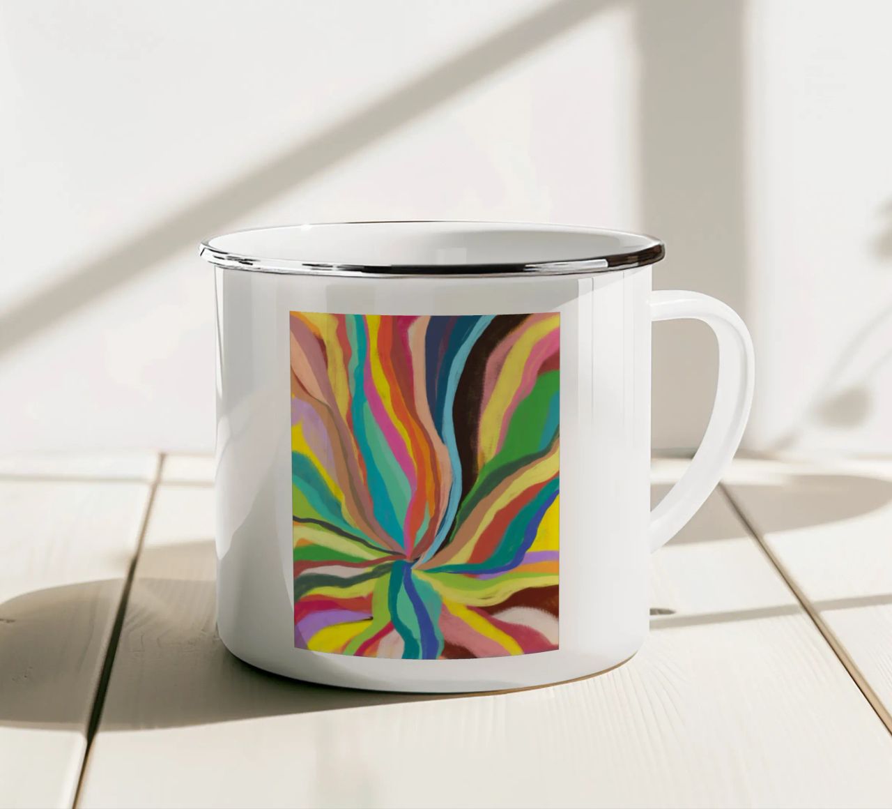 RegenBlume tazza in smalto da bezirossi