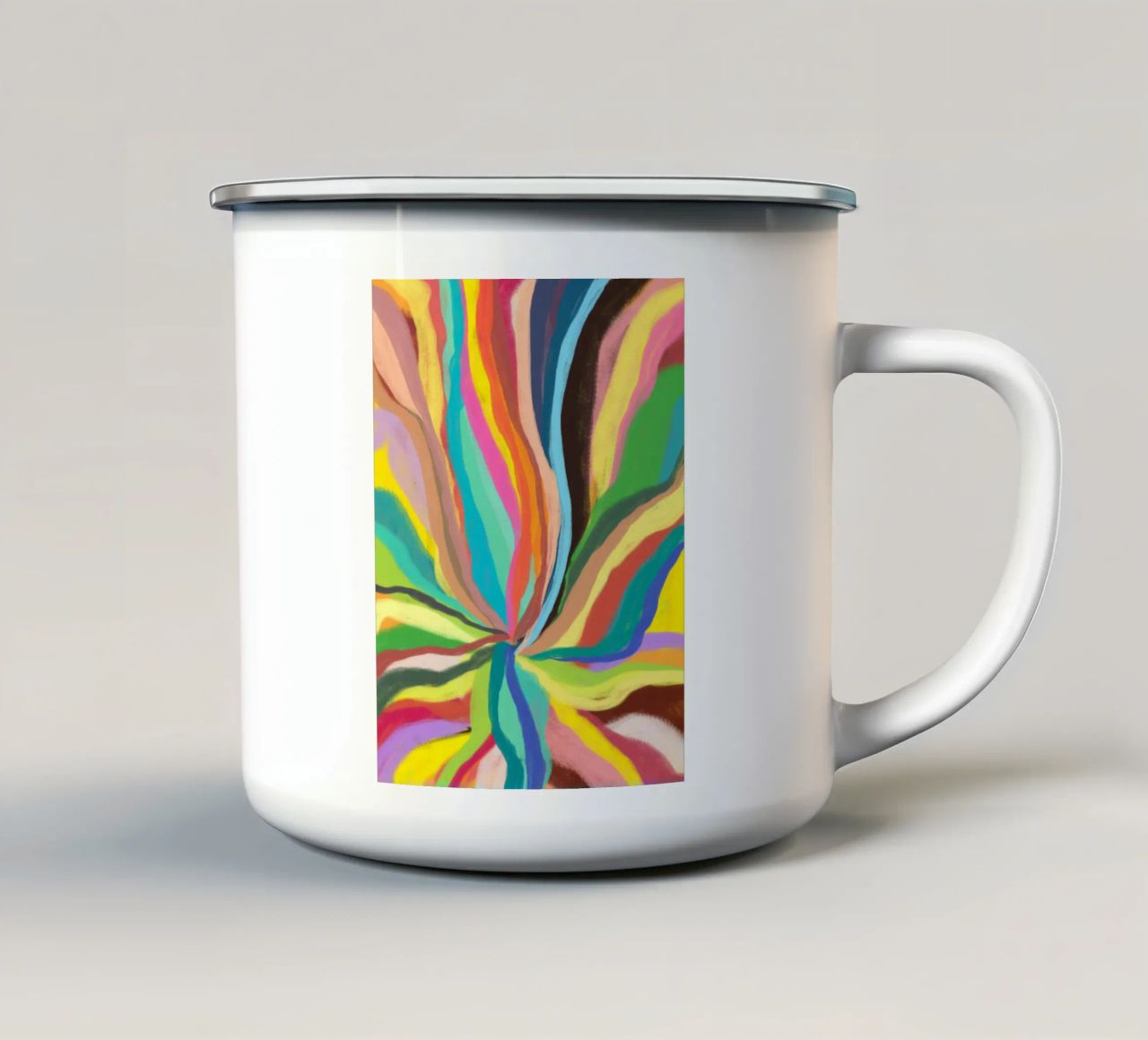 RegenBlume tazza in smalto da bezirossi