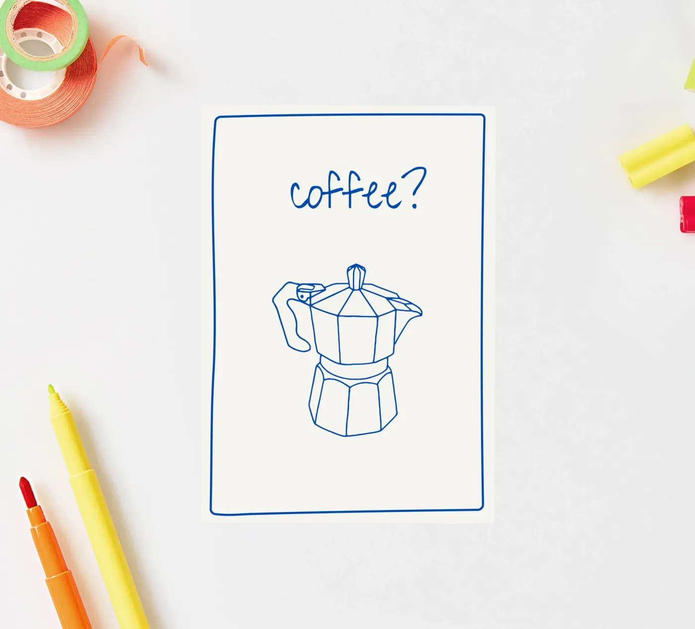Caffè adesivo da Summer vibe