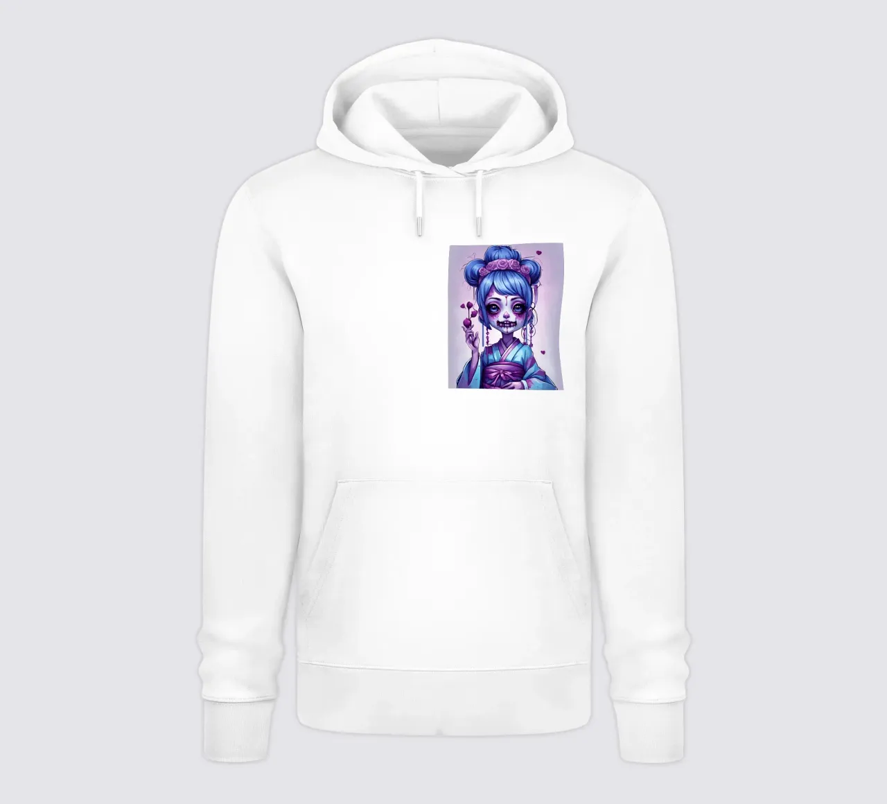Geisha negra 6 sudadera con capucha de Rezh creations