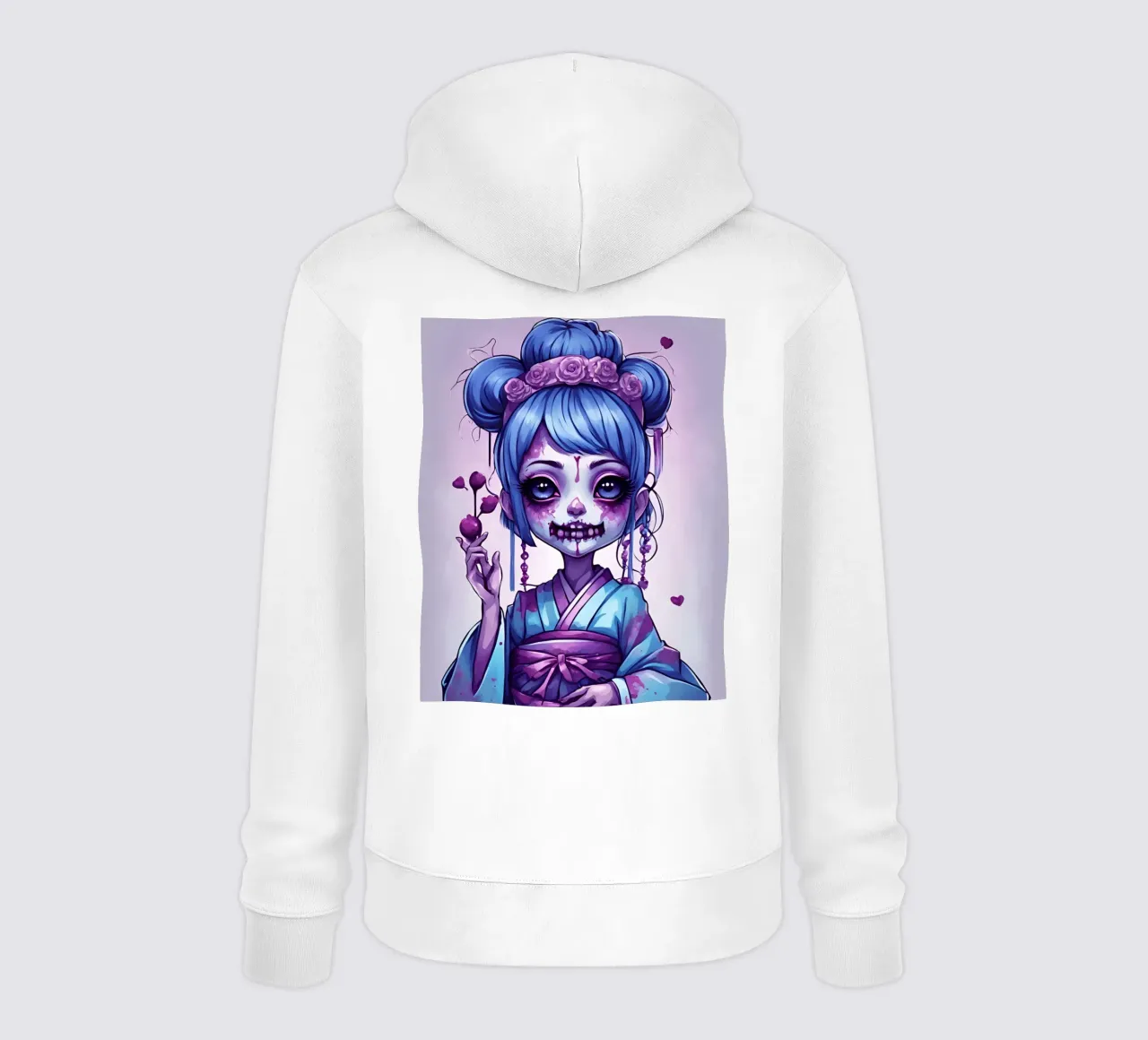 Geisha negra 6 sudadera con capucha de Rezh creations