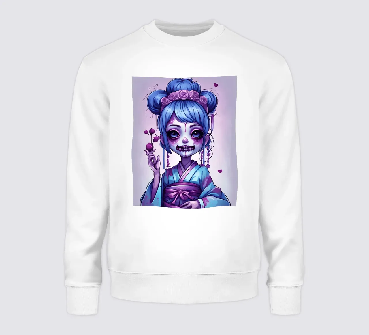 Black geisha 6 Sweatshirt von Rezh creations