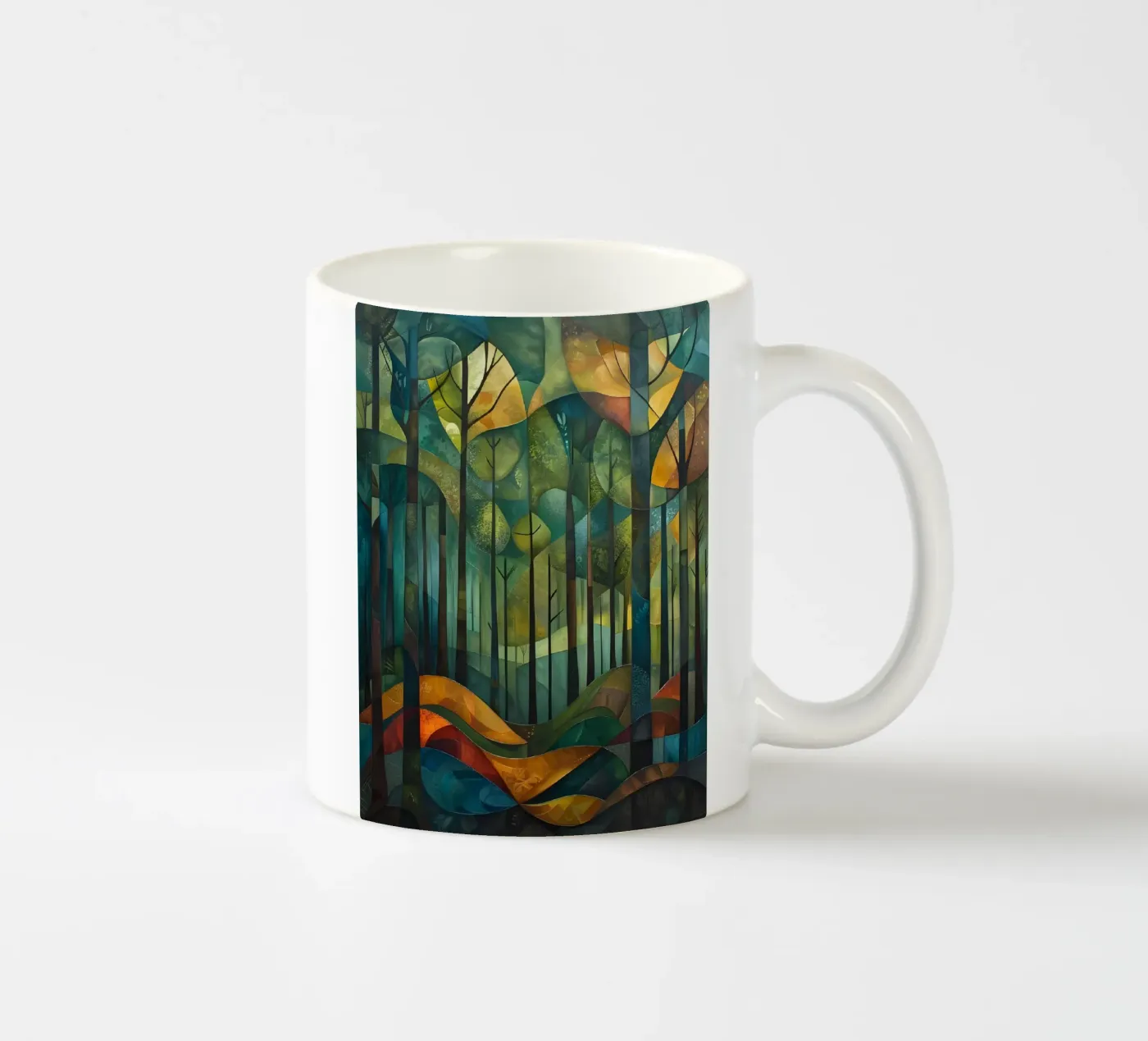 Forest Harmony ceramic mug by Artistic-shop