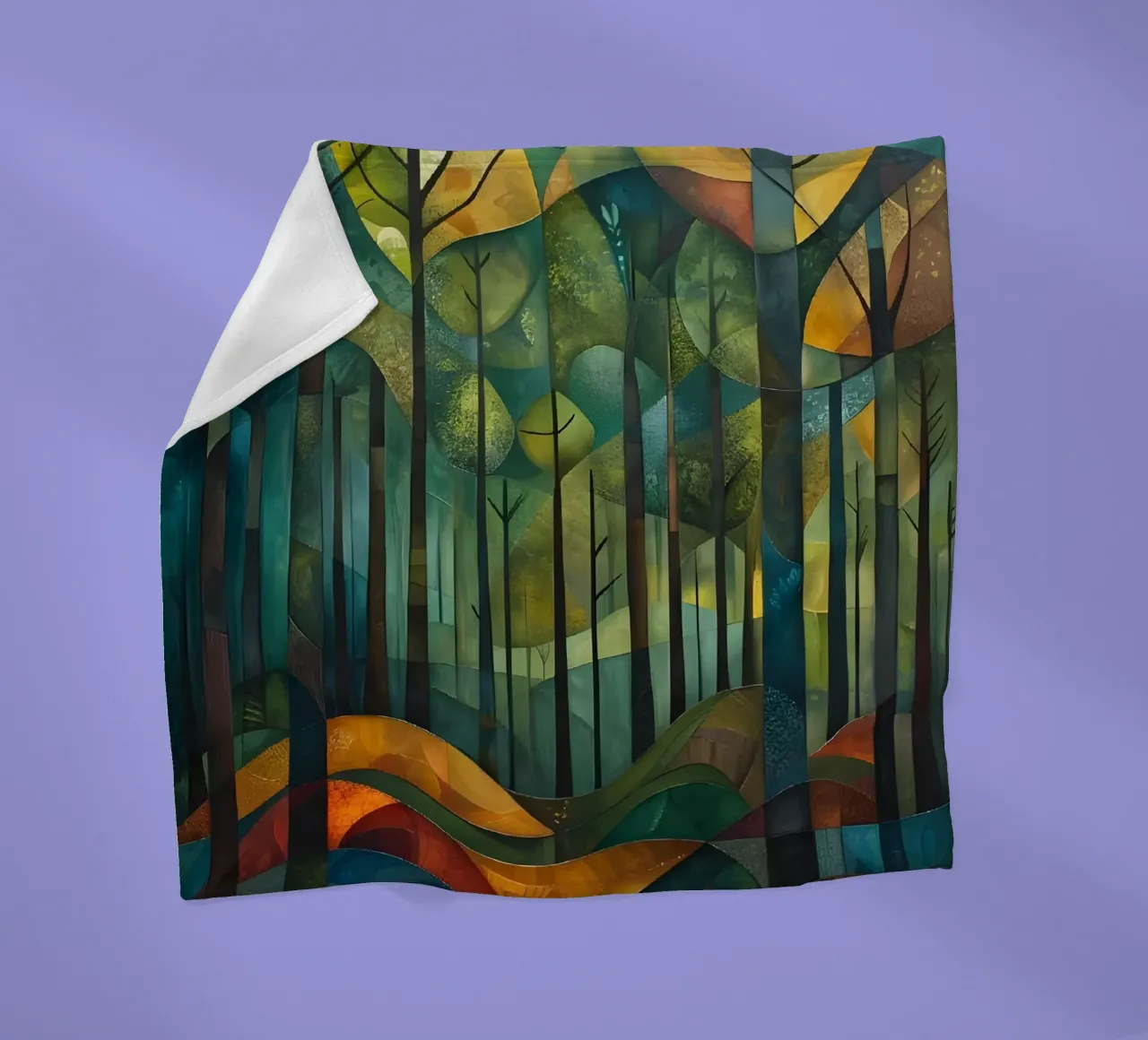 Wald Harmonie Fleecedecke von Artistic-shop