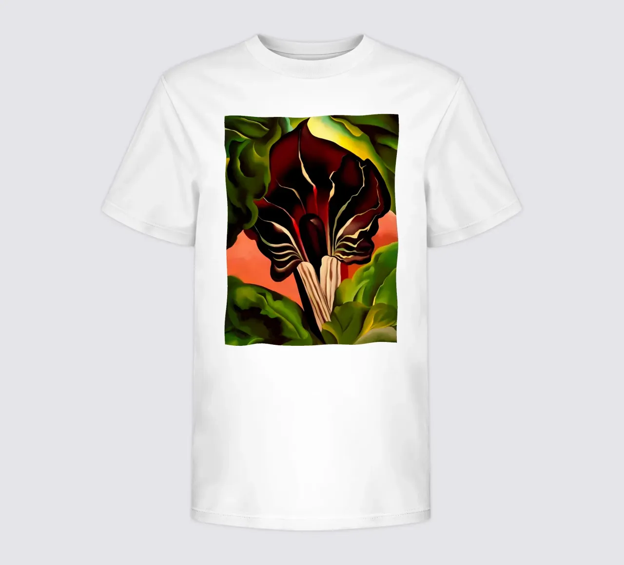 Georgia O'Keeffe - Jack-in-the-Pulpit II, 1930 t-shirt bambini da Kinsley