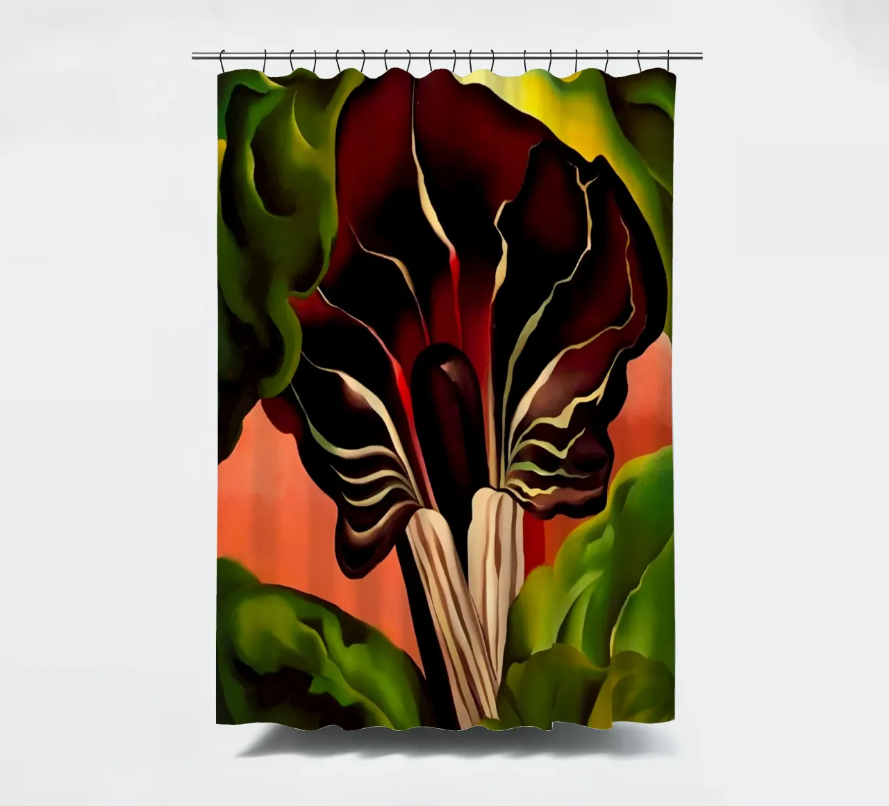 Georgia O'Keeffe - Jack-in-the-Pulpit II, 1930 tenda da doccia da Kinsley