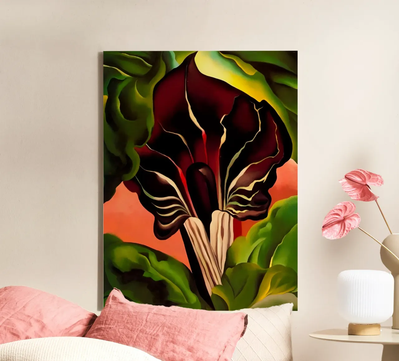 Georgia O'Keeffe - Jack-in-the-Pulpit II, 1930 tela da Kinsley
